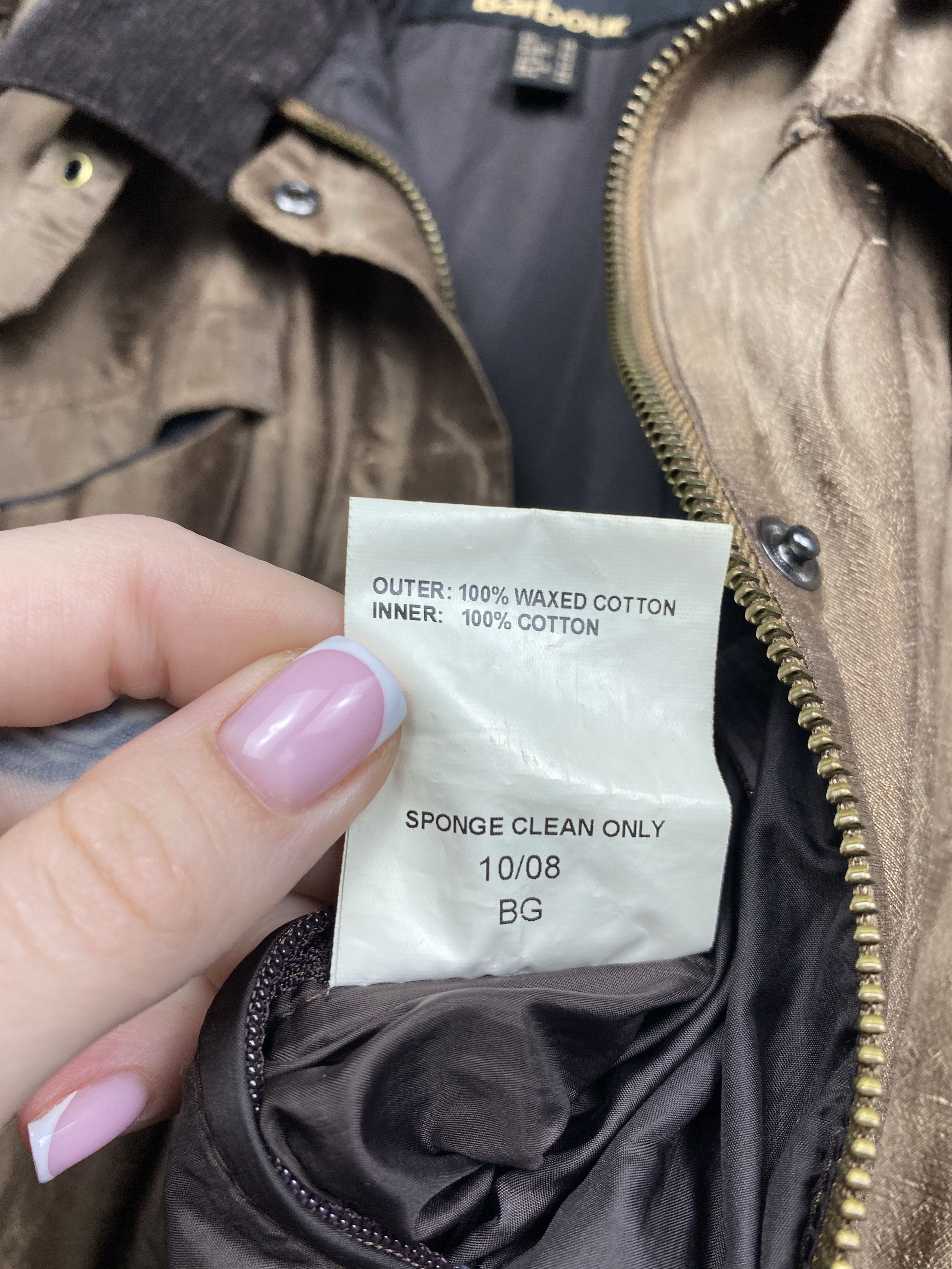 Barbour Barbour Vintage Womens Flyweight Wax Amelia Jacket Size XL / US 12-14 / IT 48-50 - 8 Thumbnail
