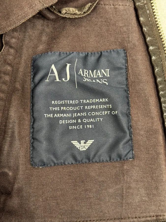 Armani 2000s Armani Brown Multi-Zips Leather Jacket Size US S / EU 44-46 / 1 - 12 Thumbnail
