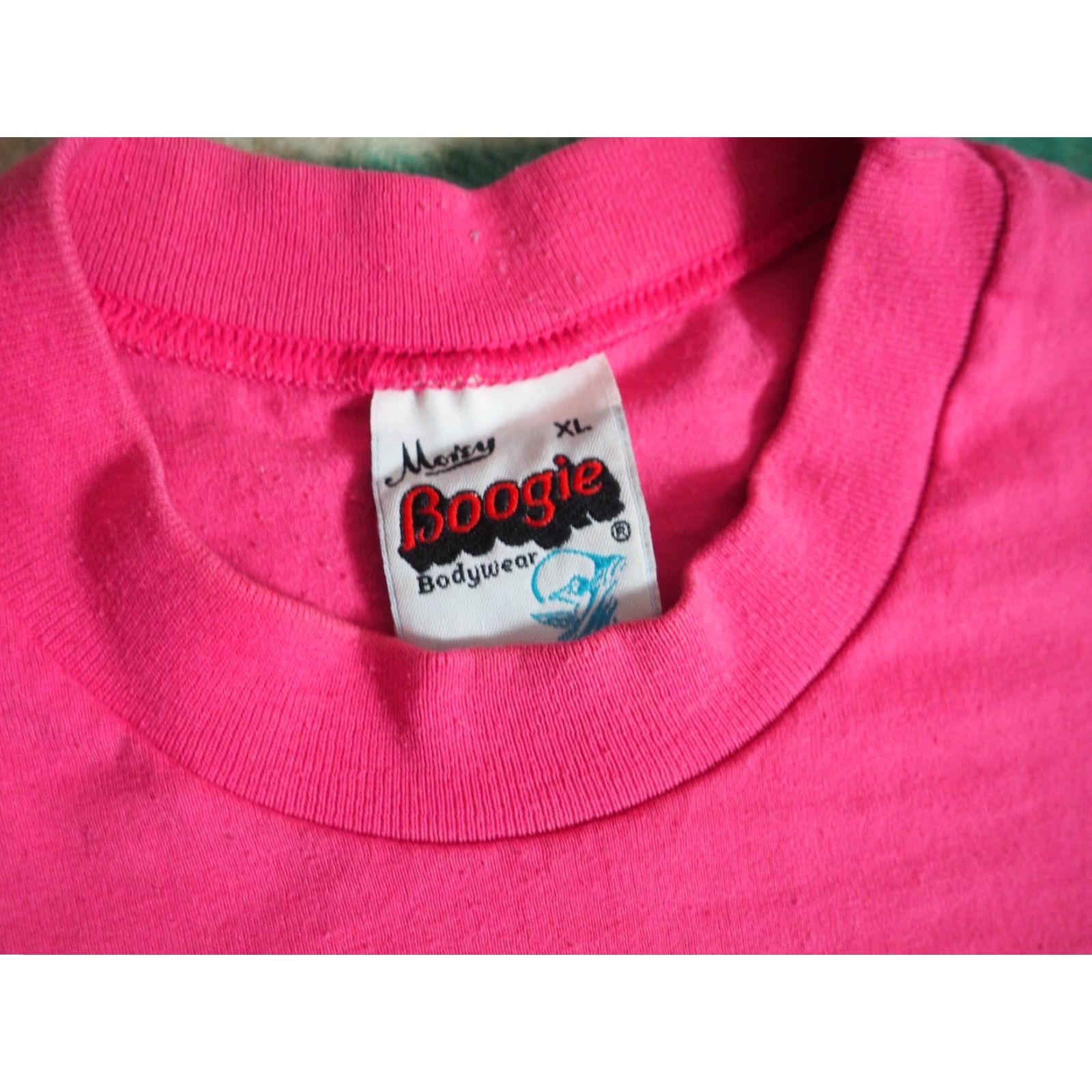 Pinko VINTAGE Morey Boogie T-Shirt Shirt Mens S Pink USA 80s VTG Graphic Print Long Sleeve Crew Neck Cotton Logo Size US S / EU 44-46 / 1 - 4 Thumbnail
