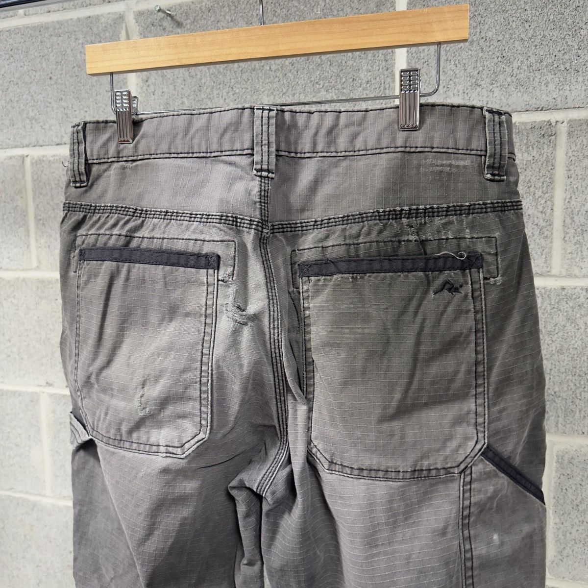 Vintage Thrashed Faded Distressed Dirty Stained Ripstop Work Pants Size US 34 / EU 50 - 6 Thumbnail