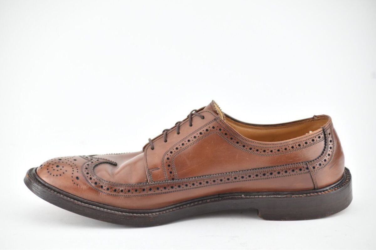 Florsheim 68 VINTAGE FLORSHEIM 8.5A VARSITY Bourbon CALF SHOES 30679 Size US 8.5 / EU 41-42 - 6 Thumbnail