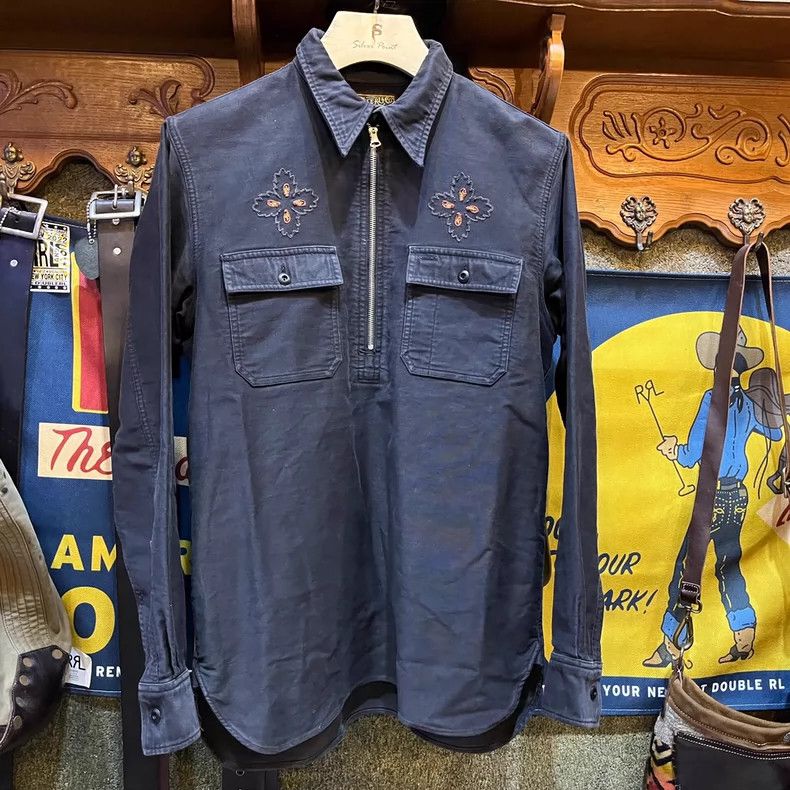 RRL Ralph Lauren RRL Ralph Lauren Motorcycle Embroidered Shirt Size US M / EU 48-50 / 2 - 2 Thumbnail