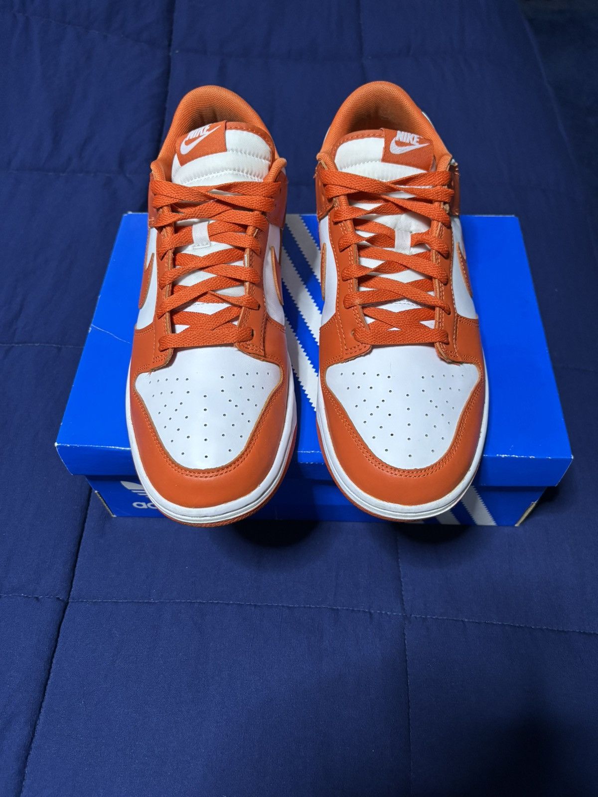 Nike Nike Dunk Low White/Orange 2024 Size 11.5 Size US 11.5 / EU 44-45 - 2 Thumbnail