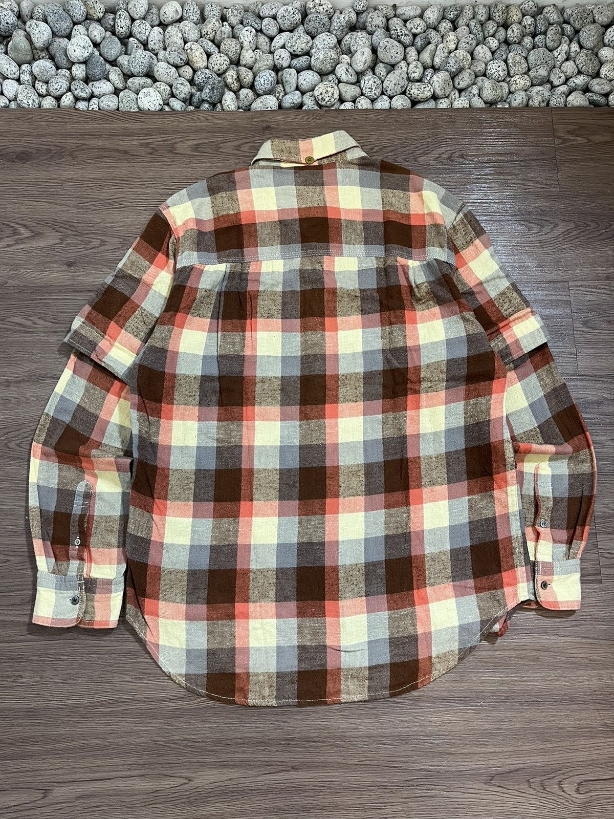 mercibeaucoup Issey Miyake by Mercibeaucoup Double Sleeve Flannel Shirt Size US L / EU 52-54 / 3 - 2 Thumbnail