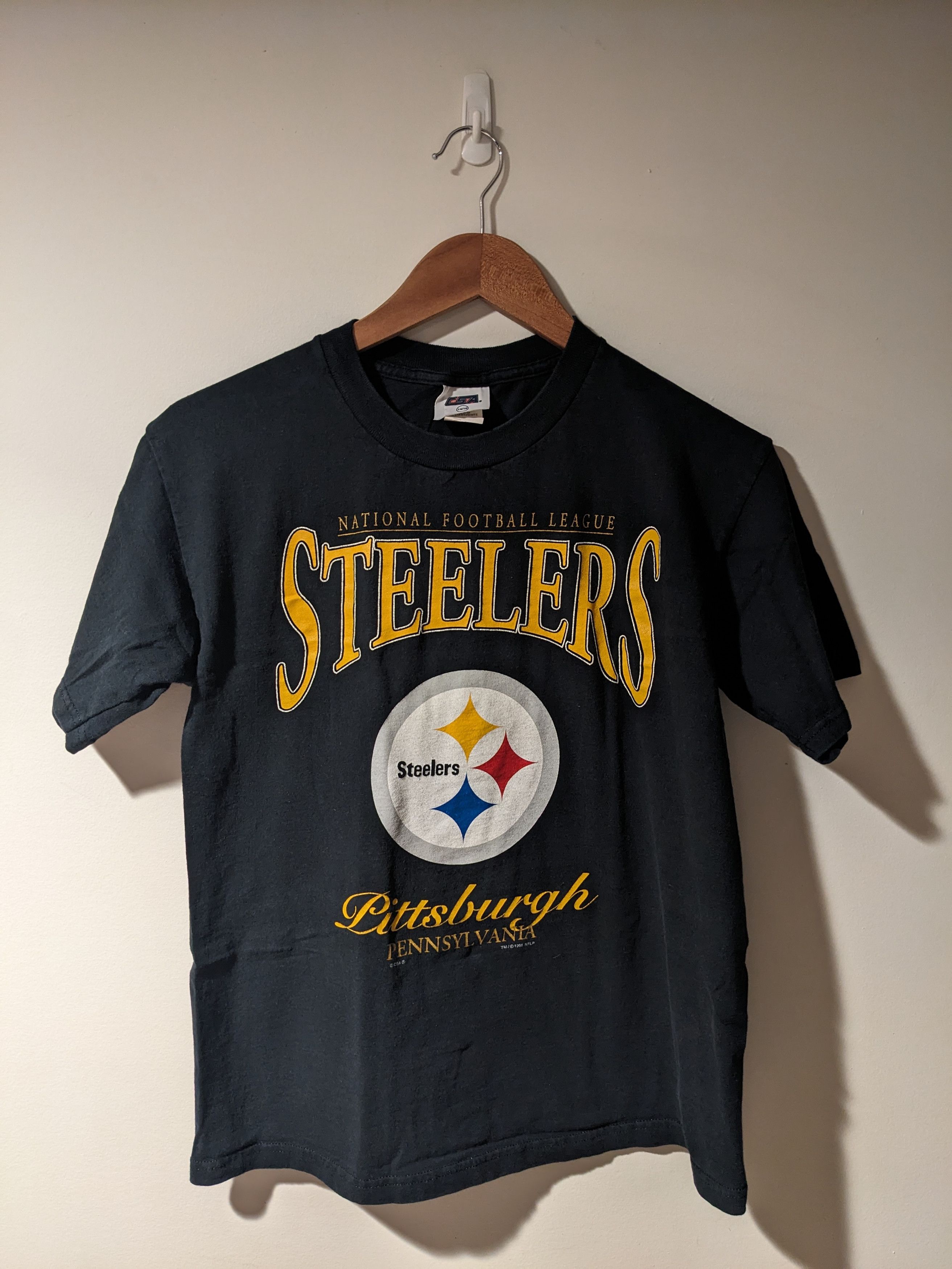 NFL Vintage 1998 Pittsburgh Steelers NFL Football Spell T-Shirt Size US M / EU 48-50 / 2 - 1 Thumbnail