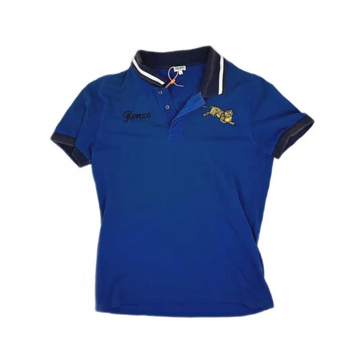 Kenzo KENZO Stylish Casual Blue Short Sleeve Polo 0079 Size US L / EU 52-54 / 3 - 1 Thumbnail