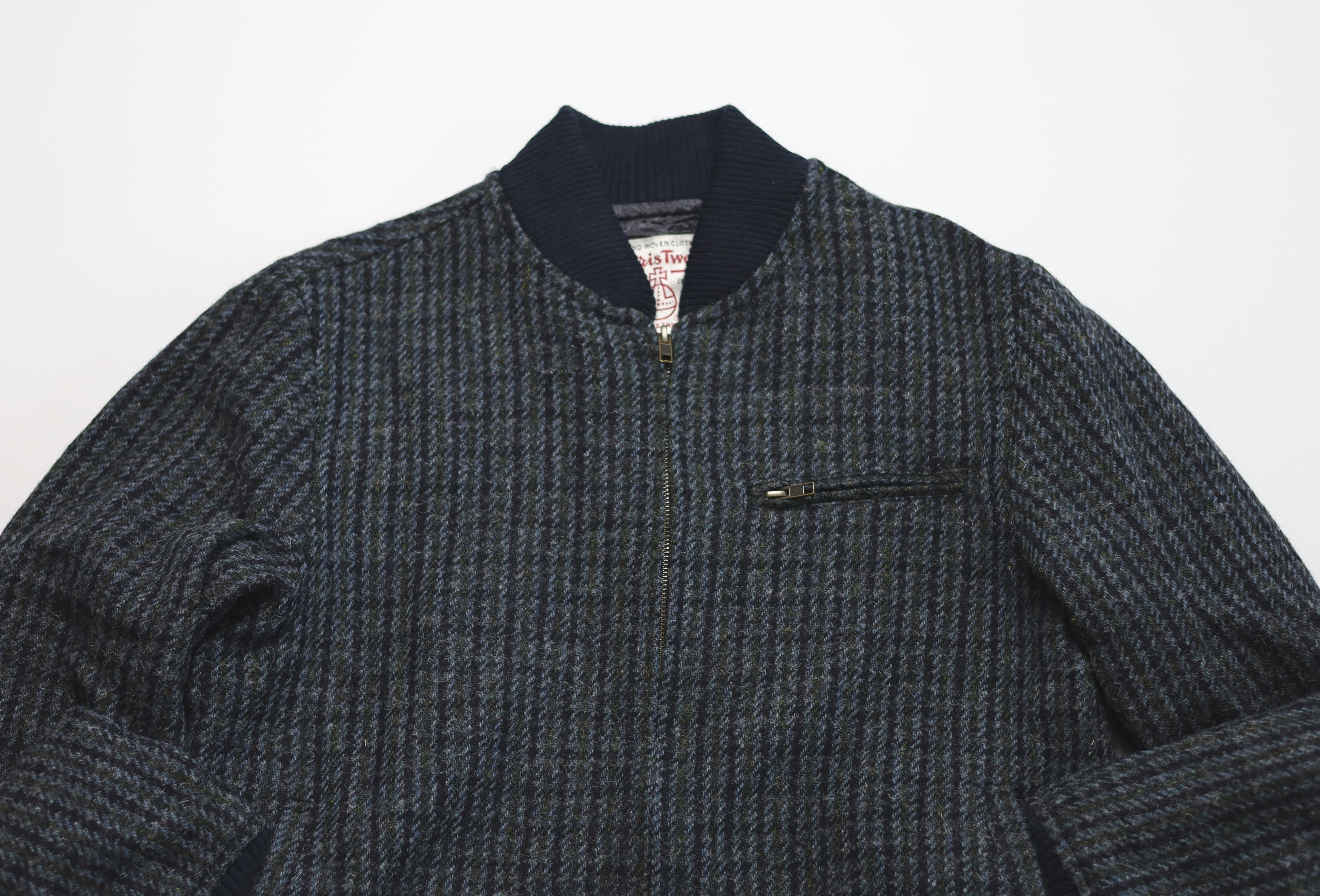 Harris Tweed Men's Kiltane Harris Tweed Bomber Jacket - Dogstooth Size US M / EU 48-50 / 2 - 2 Thumbnail