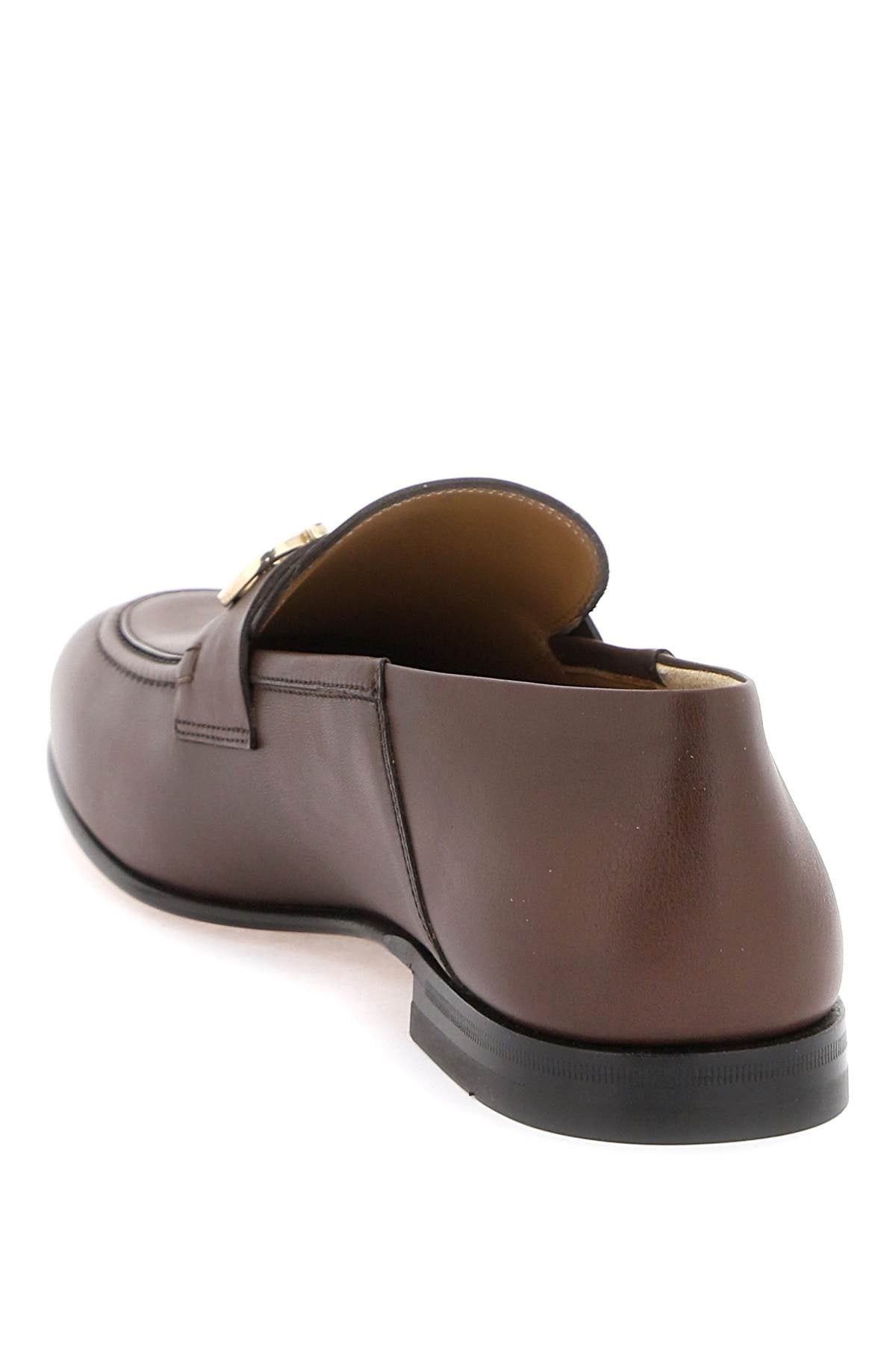 Salvatore Ferragamo o1s22i1n1025 Gancini Loafers in Brown Size US 7.5 / EU 40-41 - 3 Thumbnail