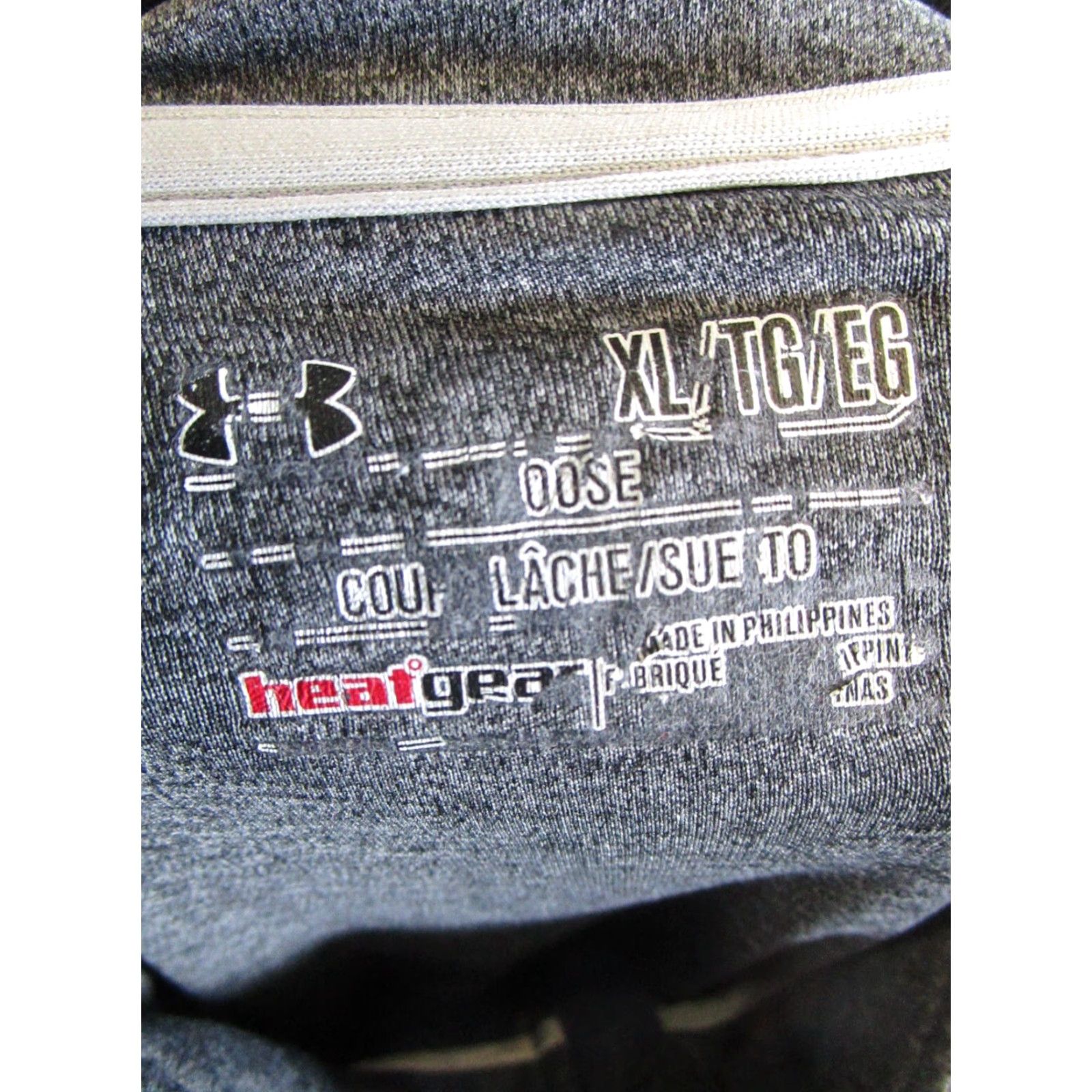 Under Armour Under Armour HeatGear Mens XL Gray Quarter Zip Mock Neck Pullover Running Sweatshirt - Solid, Long Sleeve, Zip Closure Size US XL / EU 56 / 4 - 3 Thumbnail
