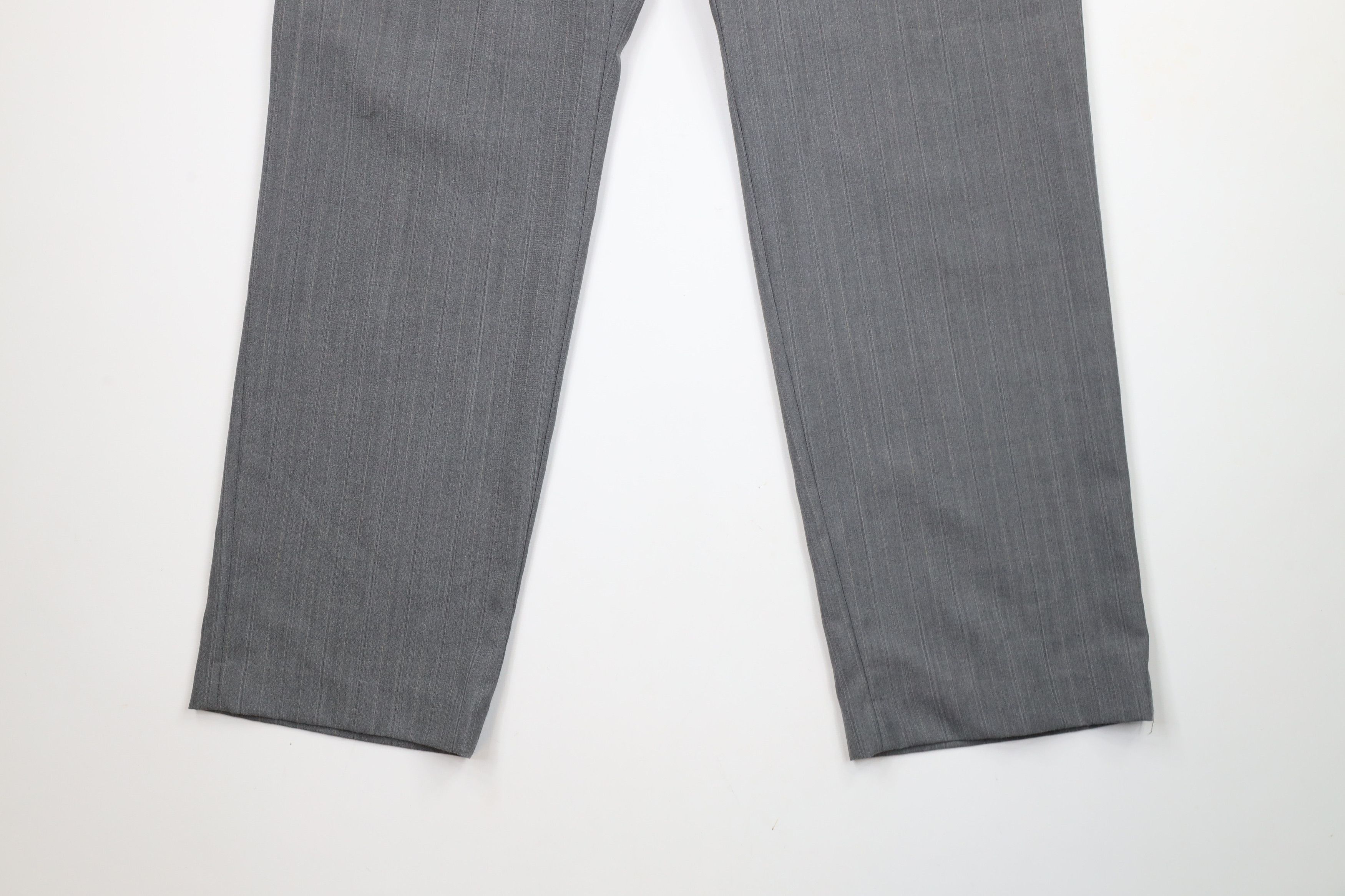 Vintage Vintage 90s Streetwear Pinstriped Wide Leg Chino Pants Size US 38 / EU 54 - 4 Thumbnail