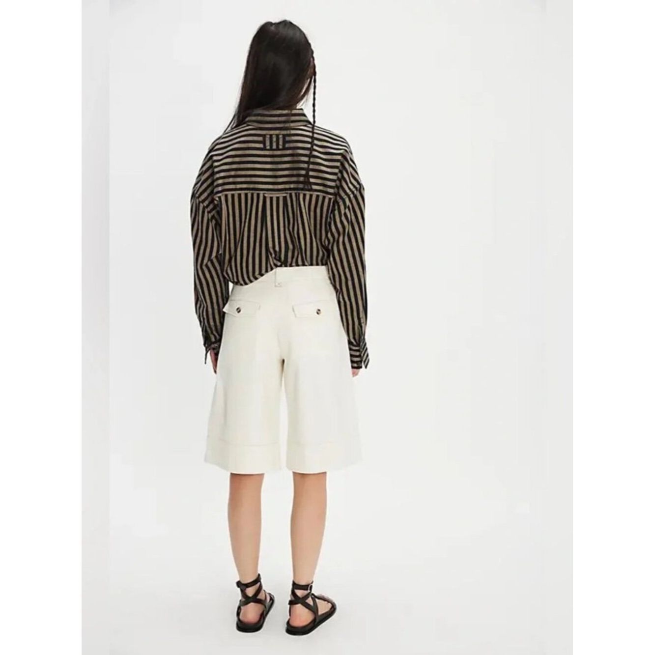 Free People NWT New $98 Free People Sadie A-Line Long Shorts In Clean I Size 27" / US 4 / IT 40 - 2 Thumbnail