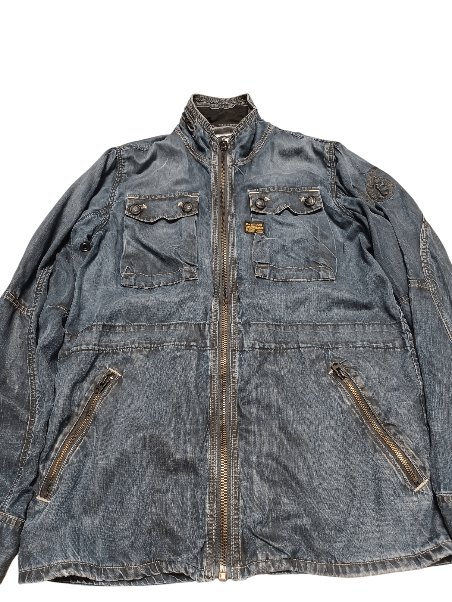 G-Star G STAR RAW 3301 96 MULTIPOCKET AVANT GARDE JACKET DENIM Size US M / EU 48-50 / 2 - 2 Thumbnail