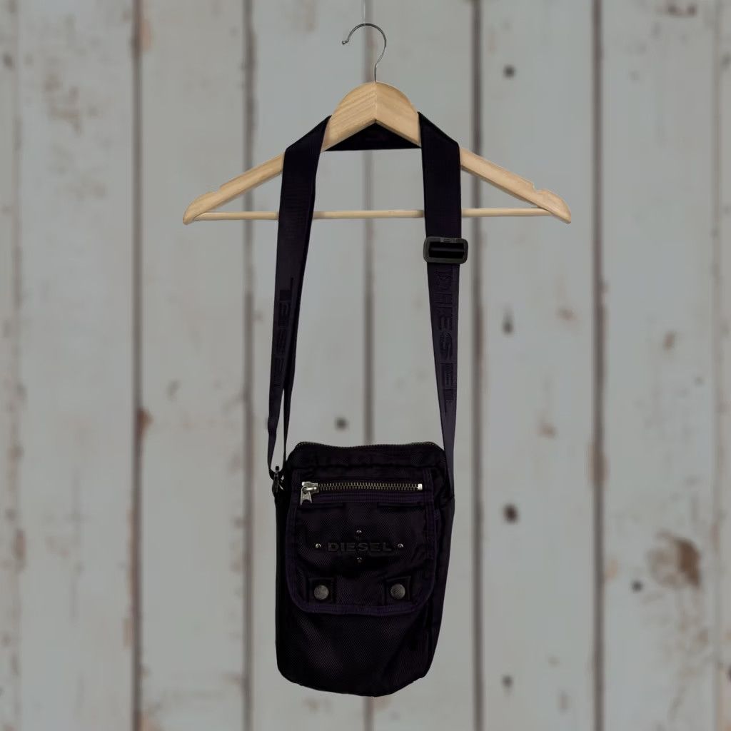 Diesel VINTAGE Diesel Archive Purple Bag Messenger Bag Mens OS Purple Retro 90s Size ONE SIZE - 1 Thumbnail
