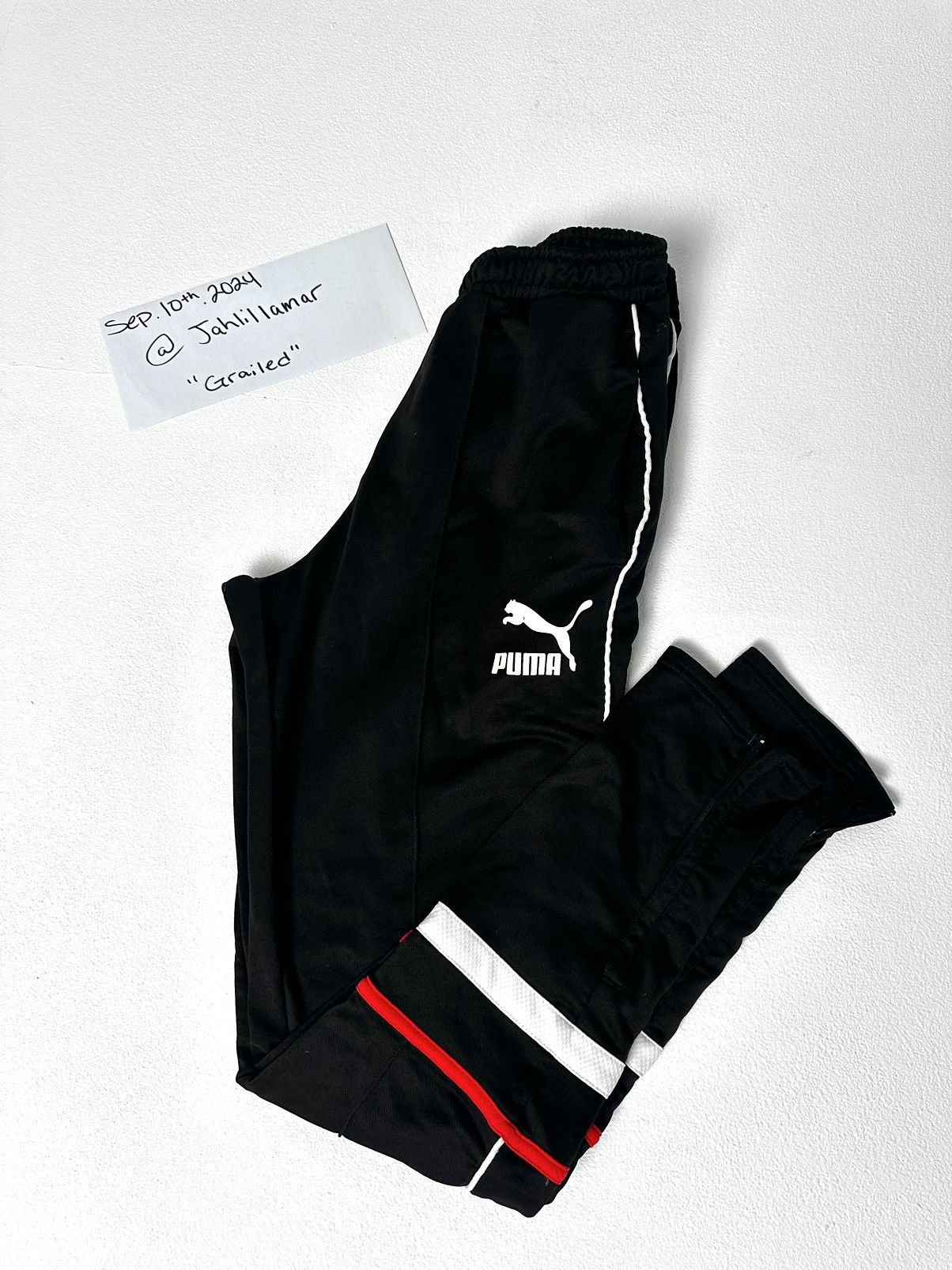Puma Black Puma Track Pants Size US 32 / EU 48 - 2 Thumbnail