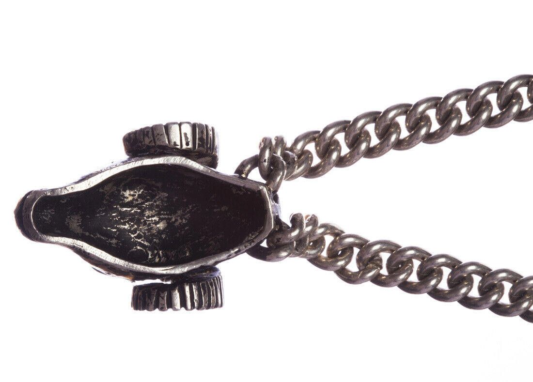 Handmade Men's Sterling Silver Ram Head Necklace Alberto Juan Size ONE SIZE - 2 Thumbnail