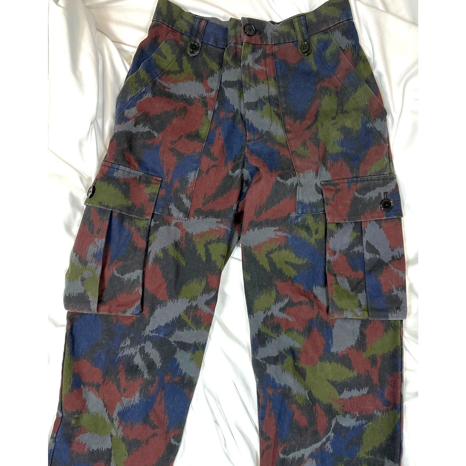 Zadig & Voltaire Zadig & Voltaire Pilote Canvas Cargo Pants Dark Camo 34 (8) Size 30" / US 8 / IT 44 - 14 Thumbnail