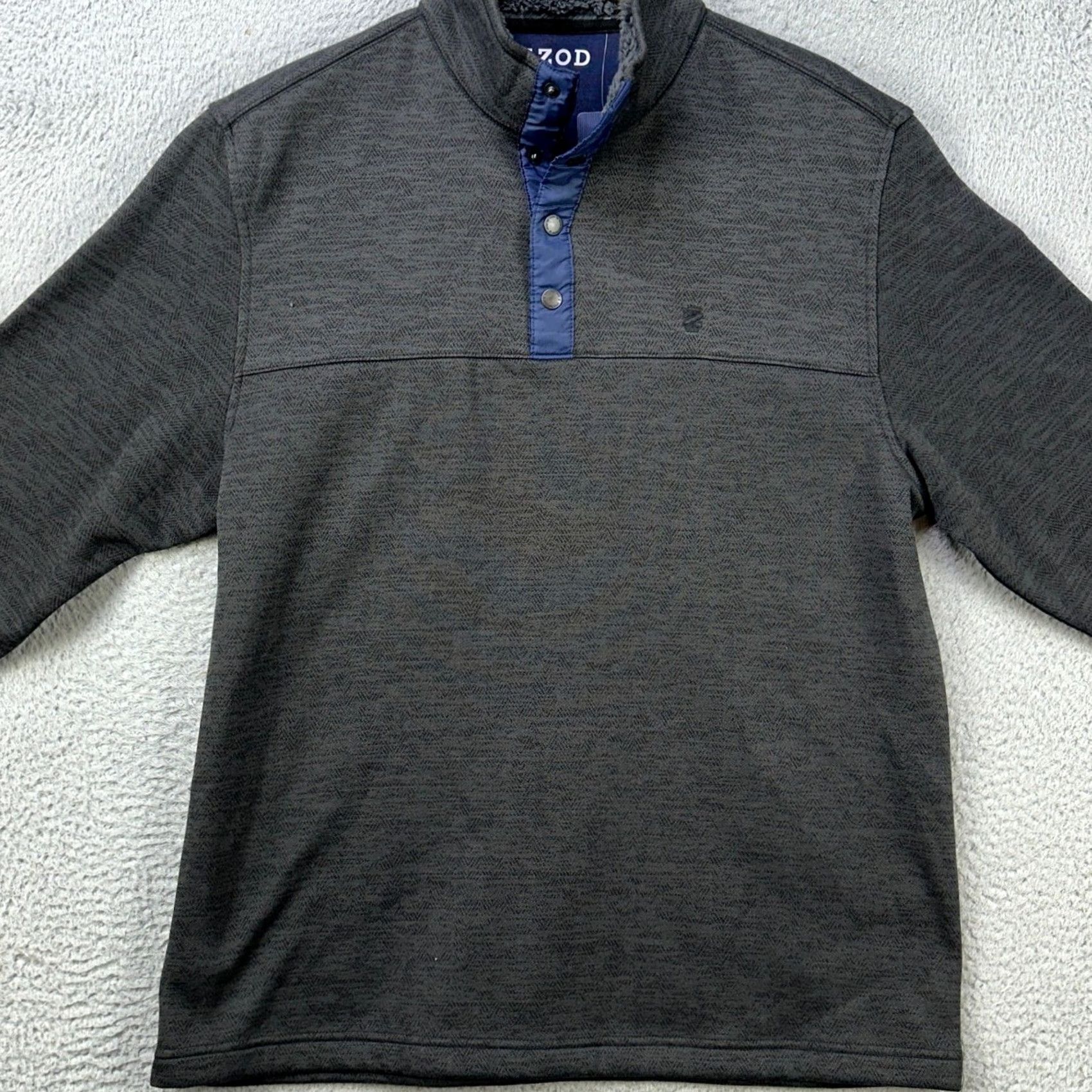 Izod VINTAGE Izod Sweatshirt Pullover Mens Large Black Spectator Snap Button Long Sleeve NEW Size US L / EU 52-54 / 3 - 3 Thumbnail