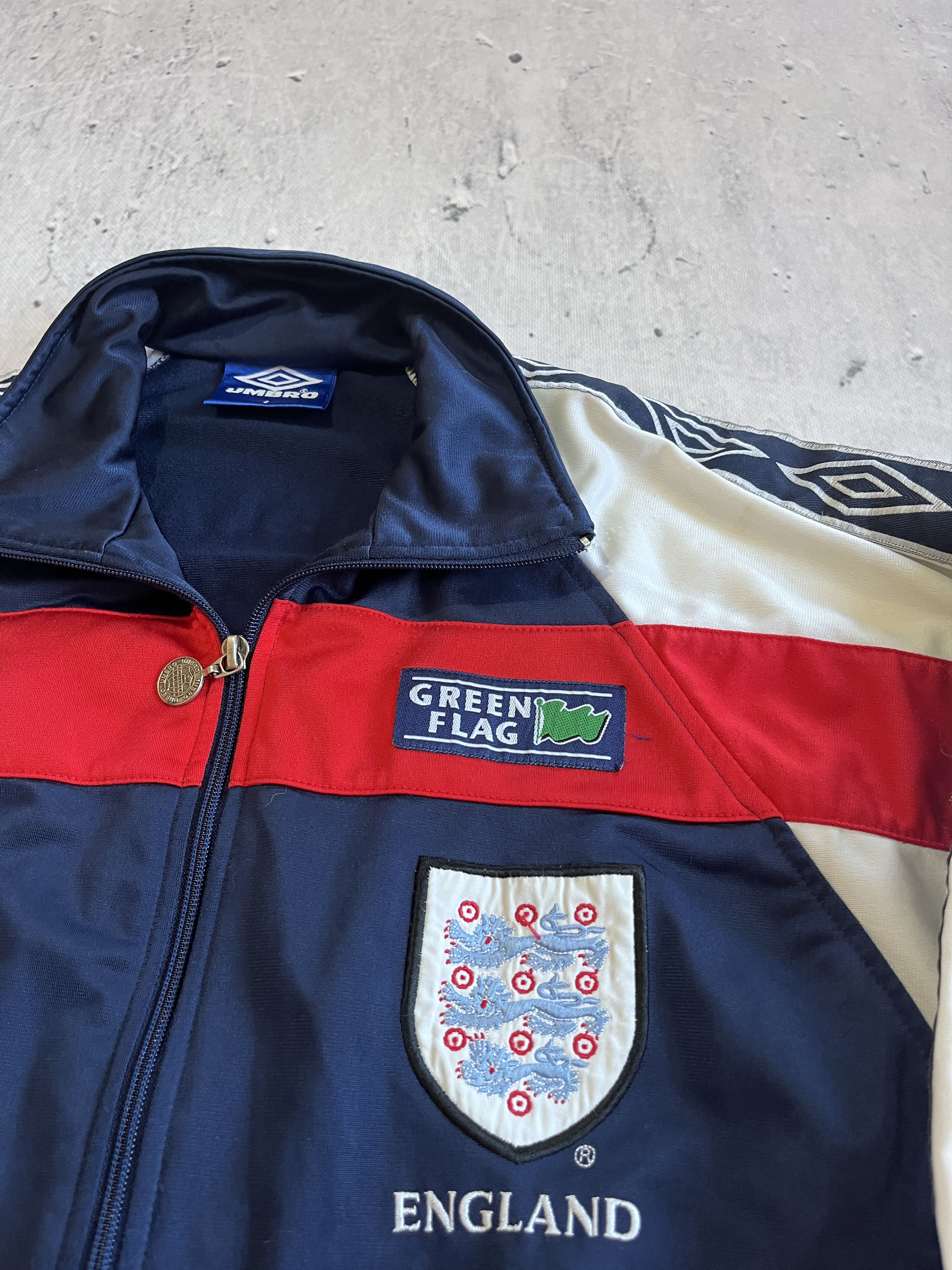 Umbro UMBRO ENGLAND VINTAGE 90S FOOTBALL SOCCER TRACK JACKET Size US S / EU 44-46 / 1 - 7 Thumbnail