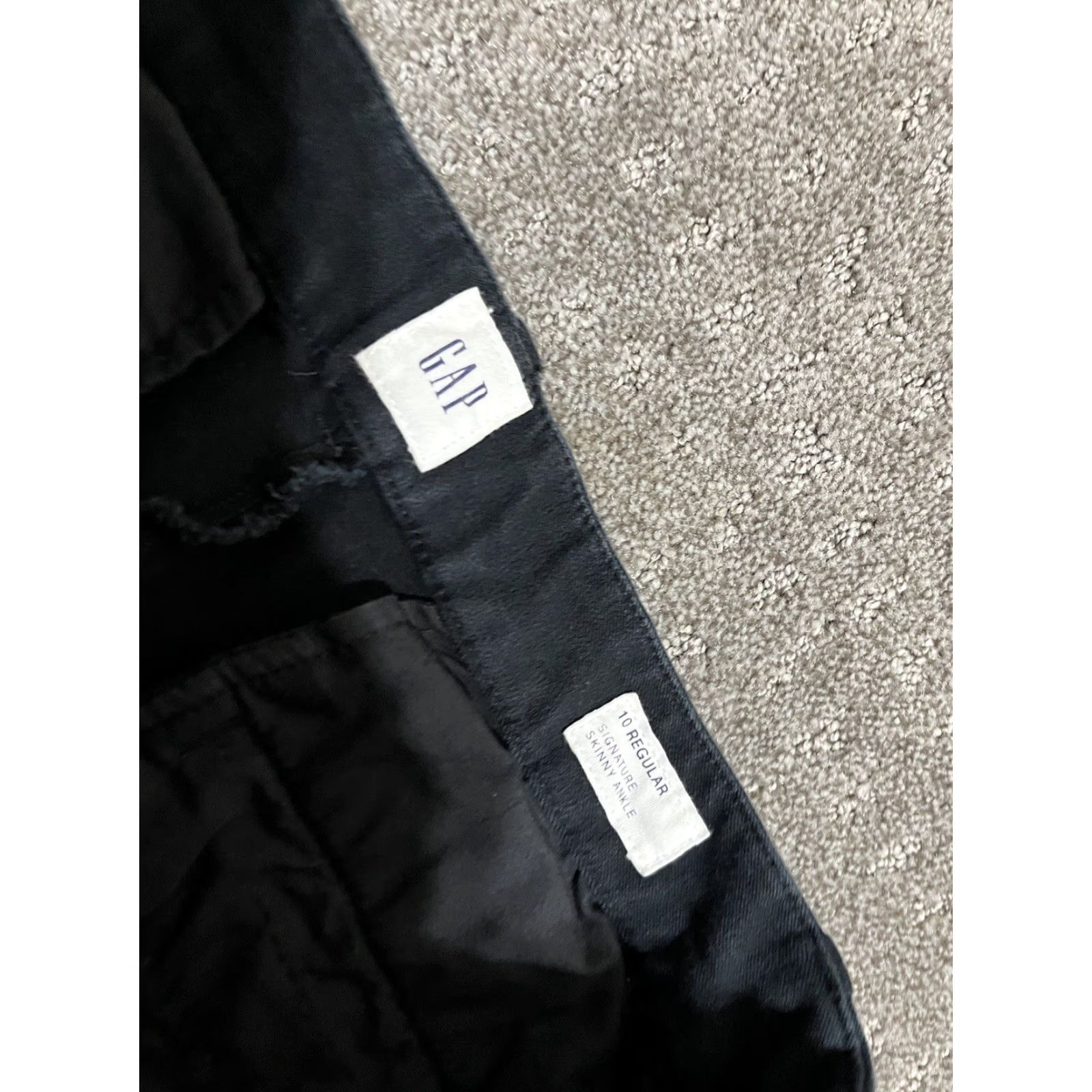 Gap Gap Pants Women's 10 Black Skinny Ankle Stretch Denim Cotton Blend 25in Inseam Solid Womens Size 32" / US 10 / IT 46 - 5 Thumbnail