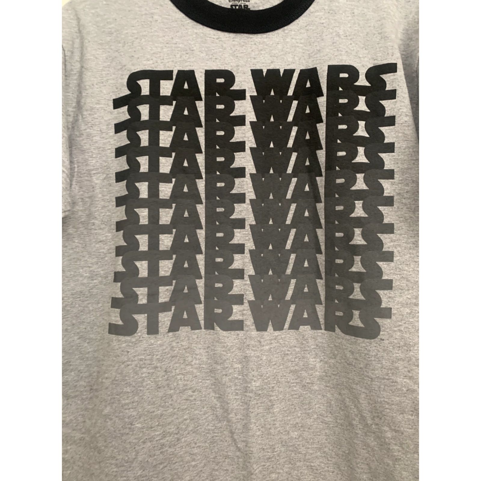 Star Wars Disney Parks Star Wars T-Shirt Mens Small Grey Logo 80s Movie Stars Shirt Crew Neck Short Sleeve Size US S / EU 44-46 / 1 - 2 Thumbnail