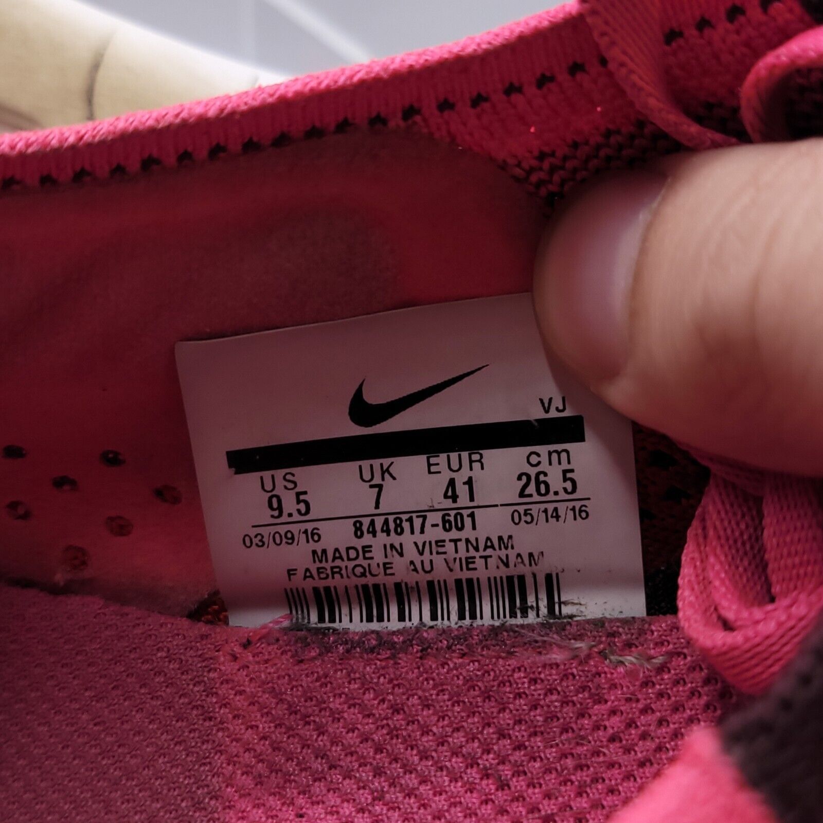 Nike Nike Focus Flyknit Shoe Womens Size 9.5 844817-601 Purple Size US 9.5 / IT 39.5 - 9 Thumbnail