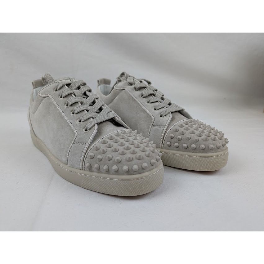 Christian Louboutin o1rshd1 Louis Junior Spikes Orlato Sneakers in Albatre Size US 12 / EU 45 - 10 Thumbnail