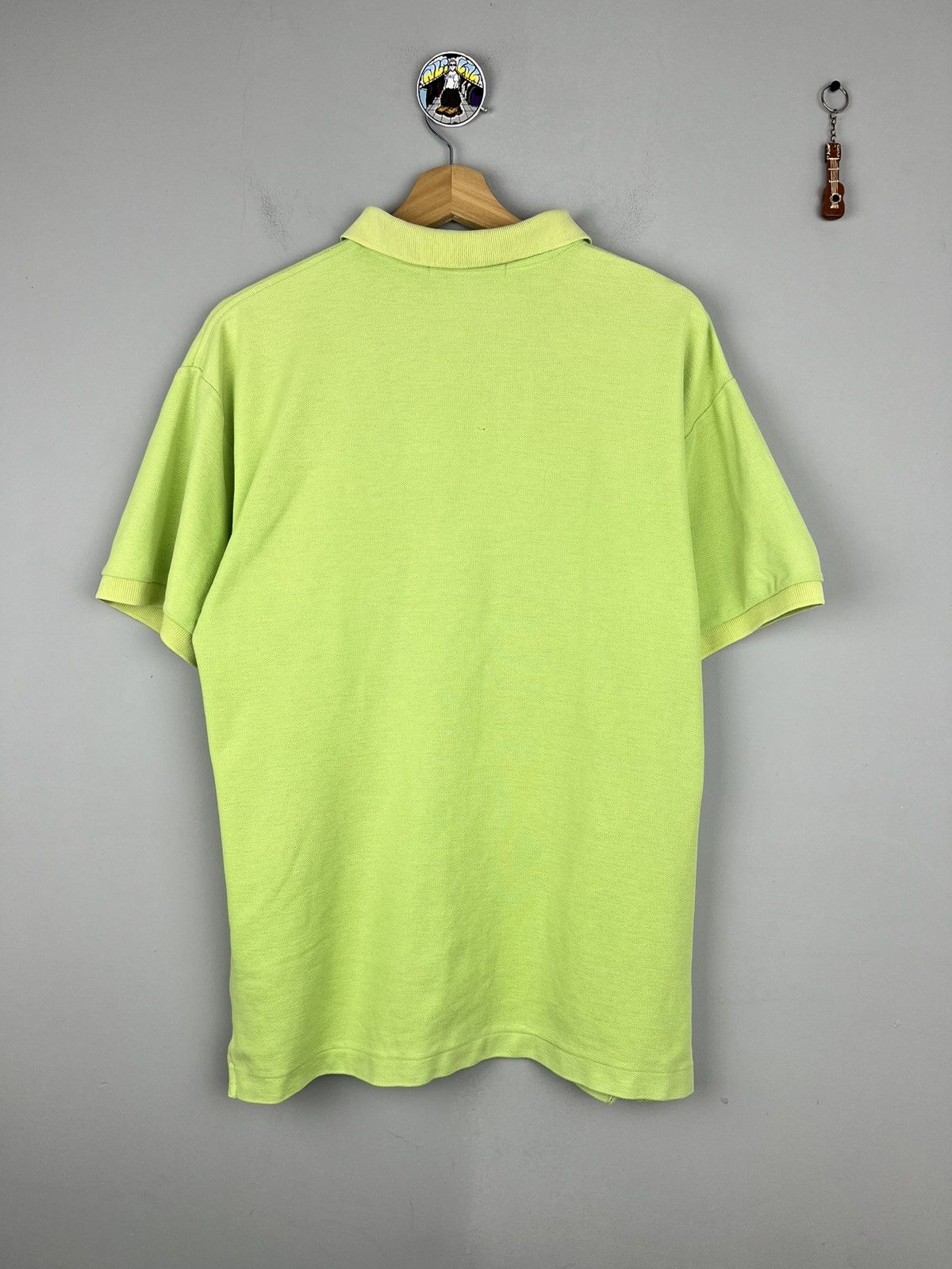 Designer × Yves Saint Laurent Yves Saint Laurent Classic Green Lime Polo small Logo Size US L / EU 52-54 / 3 - 2 Thumbnail