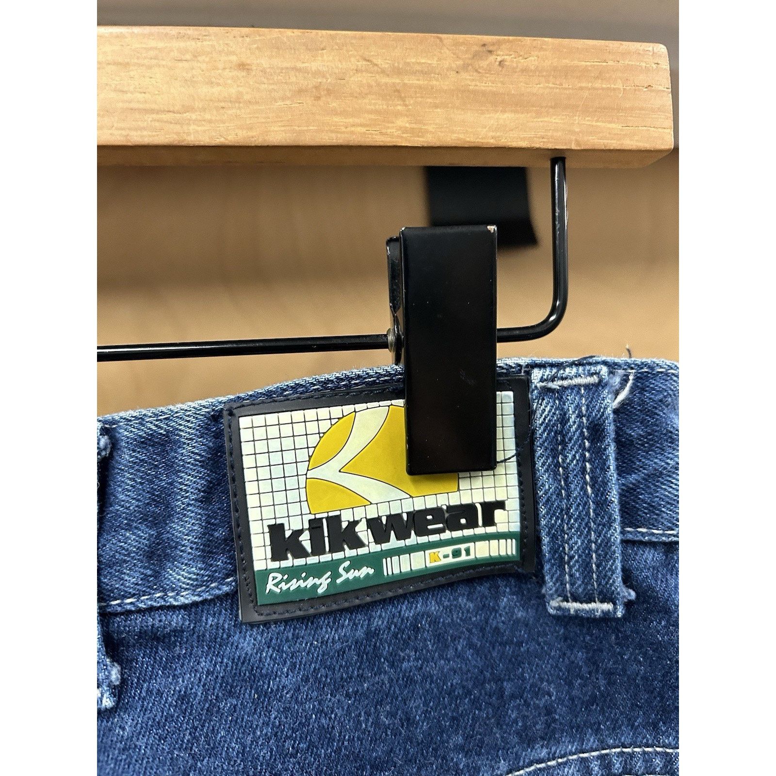 Vintage Y2K Kikwear Rave Jeans Wide Leg Baggy 30x31 Opening 20" Goth Size US 30 / EU 46 - 6 Thumbnail