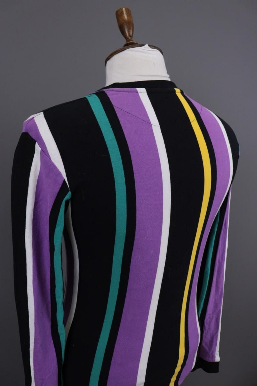 Karl Kani Karl Kani Multicolor Striped Center Logo Sweatshirt Size XS Size US XS / EU 42 / 0 - 10 Thumbnail