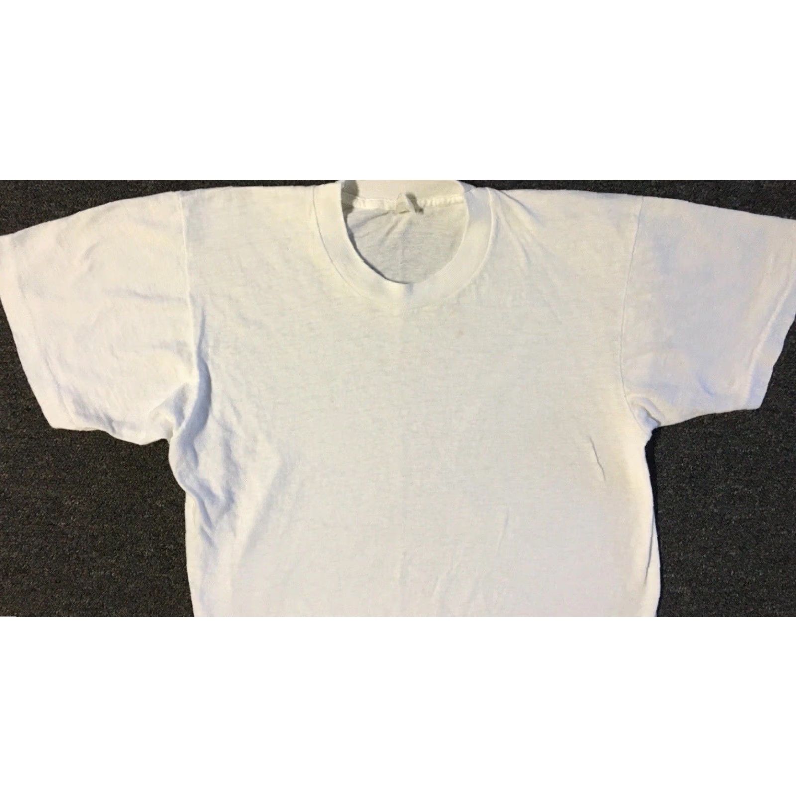 Fruit Of The Loom VINTAGE Fruit of the Loom Shirt S USA Single Stitch 80s 90s Biker Grunge Punk Surf Skate White Men's Small Slim FOTL Size US S / EU 44-46 / 1 - 5 Thumbnail