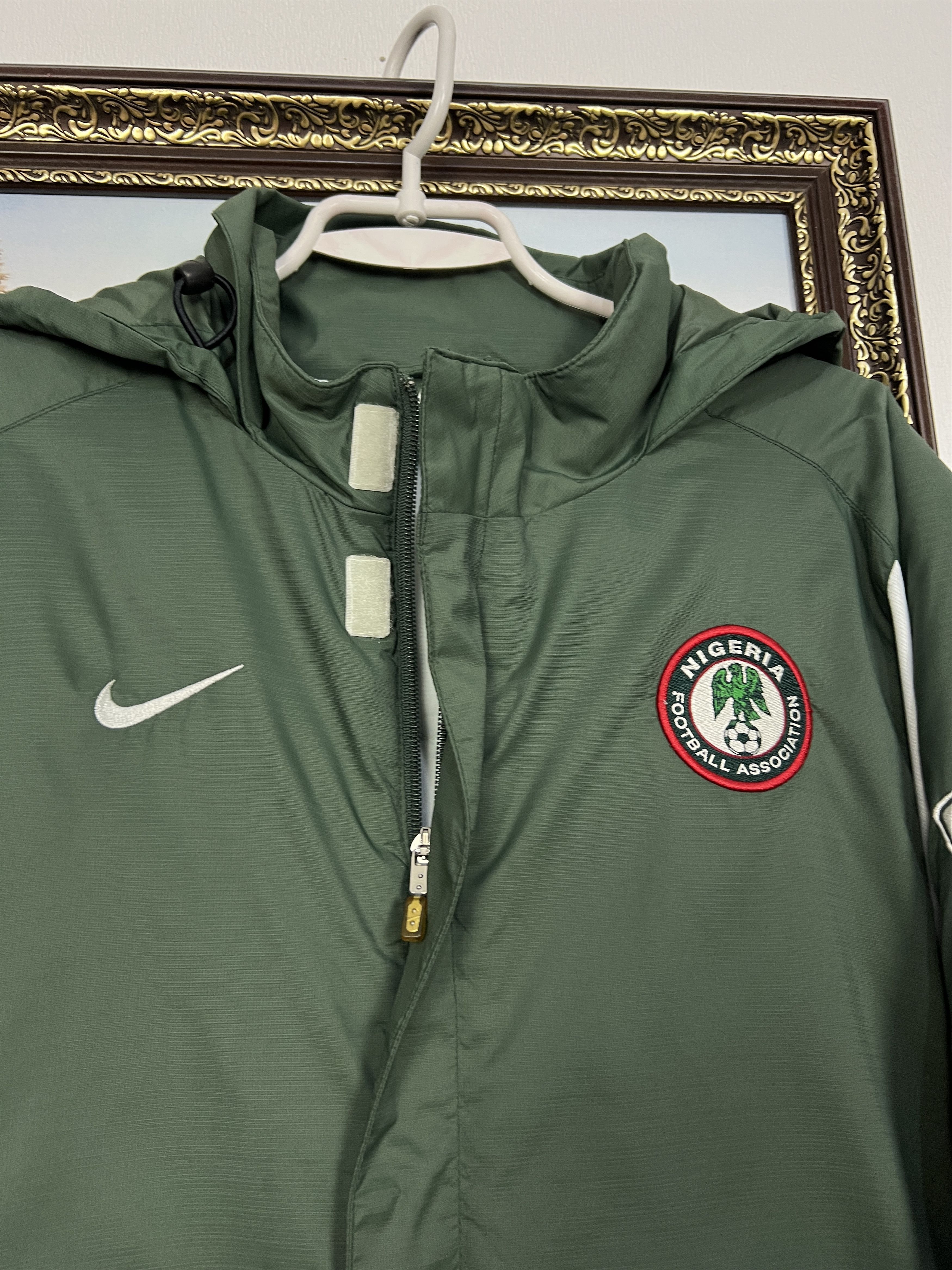 Nike Vintage Nigeria Football Padded Jacket Bomber Soccer Rare Size US L / EU 52-54 / 3 - 3 Thumbnail