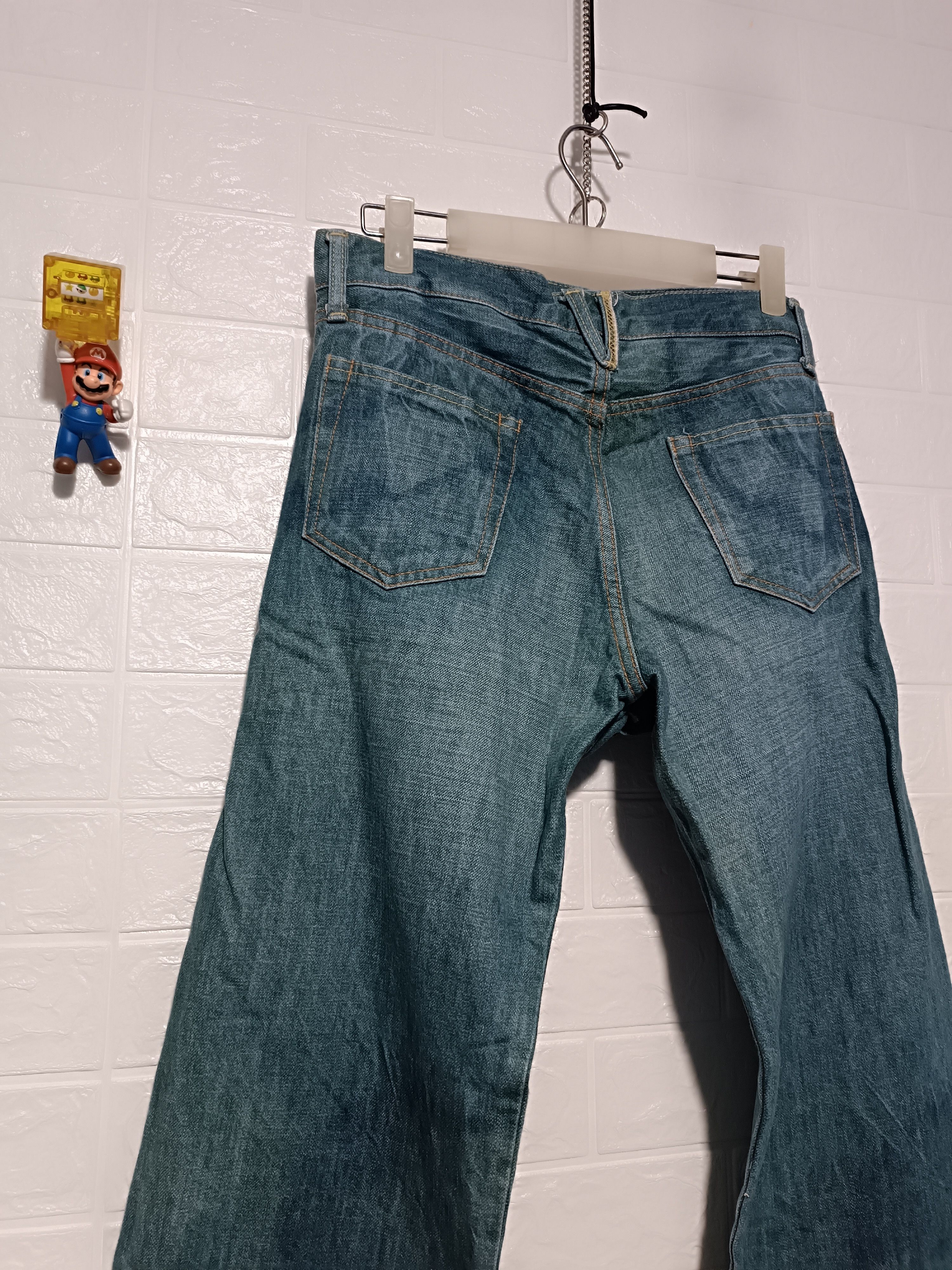Japanese Brand Deep Blue Clown Hickory Pants Denim Size 30" / US 8 / IT 44 - 5 Thumbnail
