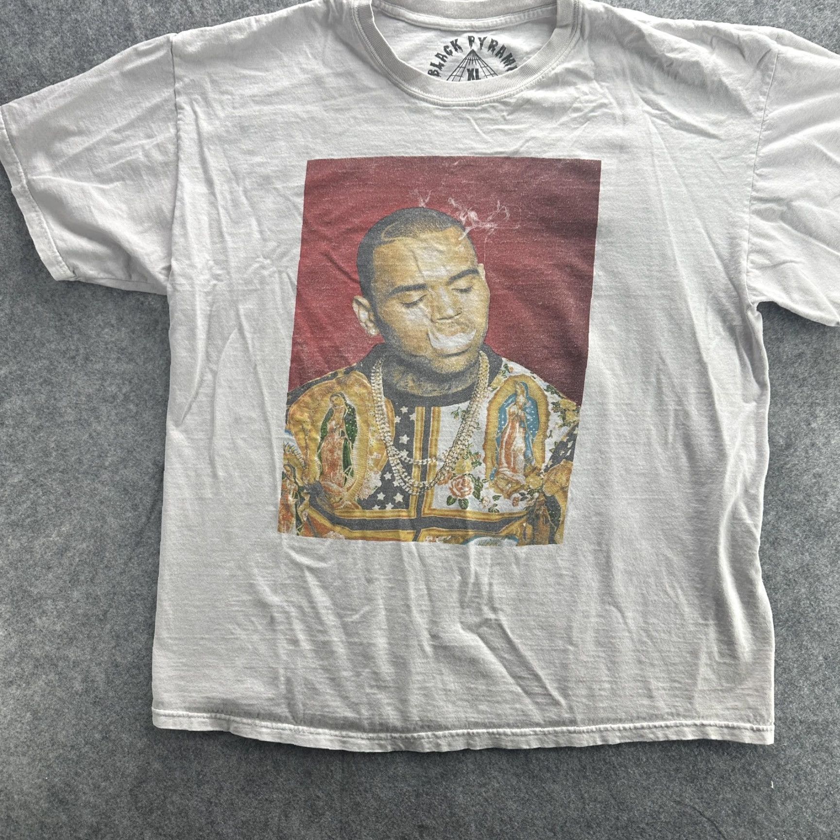 Black Pyramid VINTAGE Black Pyramid T-Shirt Mens XL White Hip Hop Streetwear Rap Graphic Tee USA Size US XL / EU 56 / 4 - 2 Thumbnail