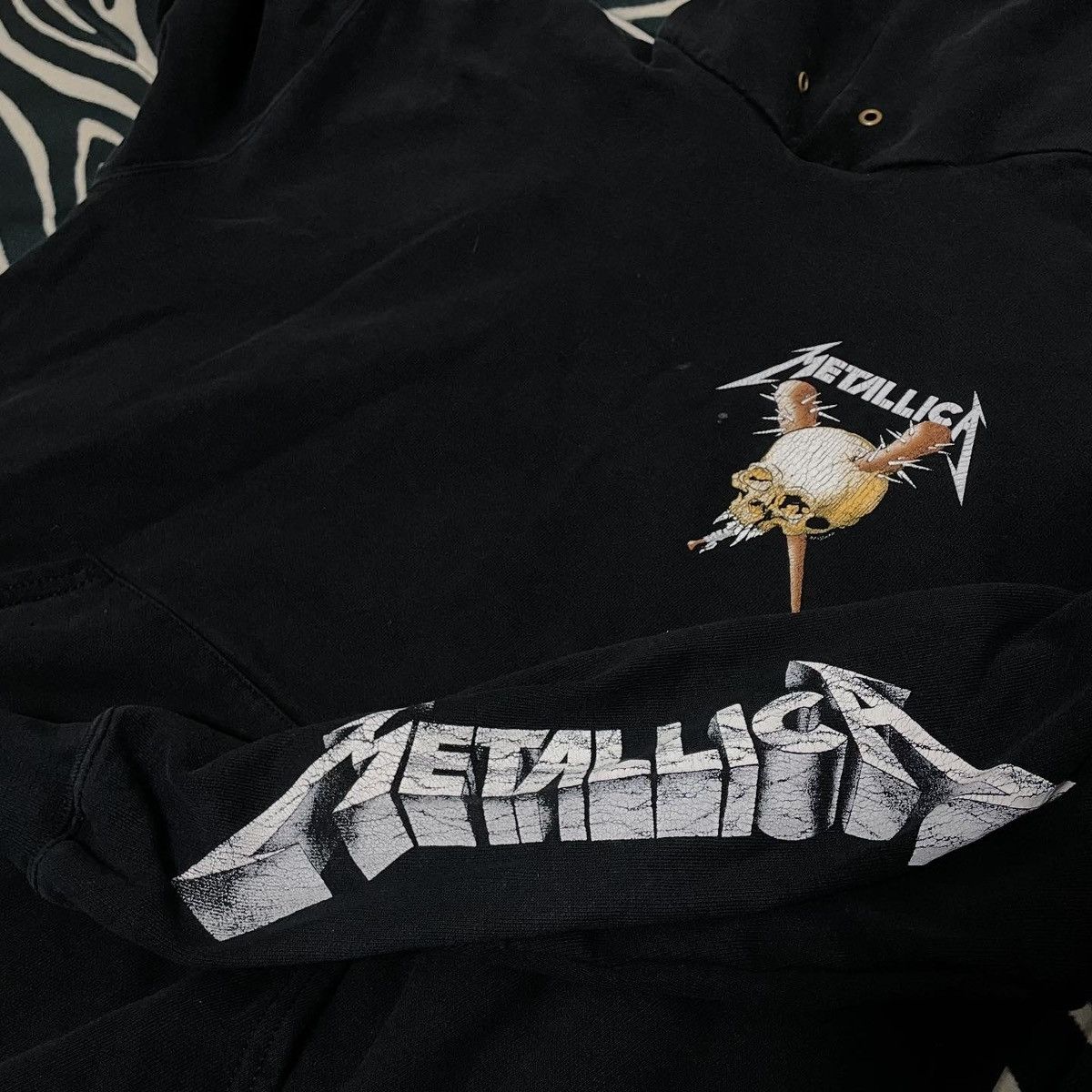 Fruit Of The Loom Vintage 2007 Metallice Band Hoodie Skull rare Size US L / EU 52-54 / 3 - 4 Thumbnail