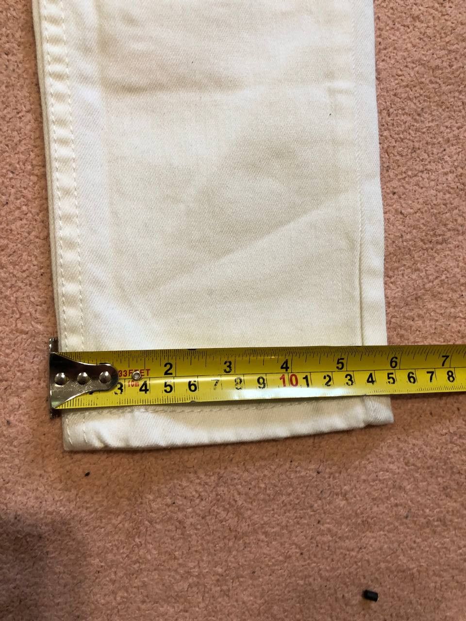Levi's Vintage white jeans low skinny Y2K Levi's streetwear Size 29" - 9 Thumbnail