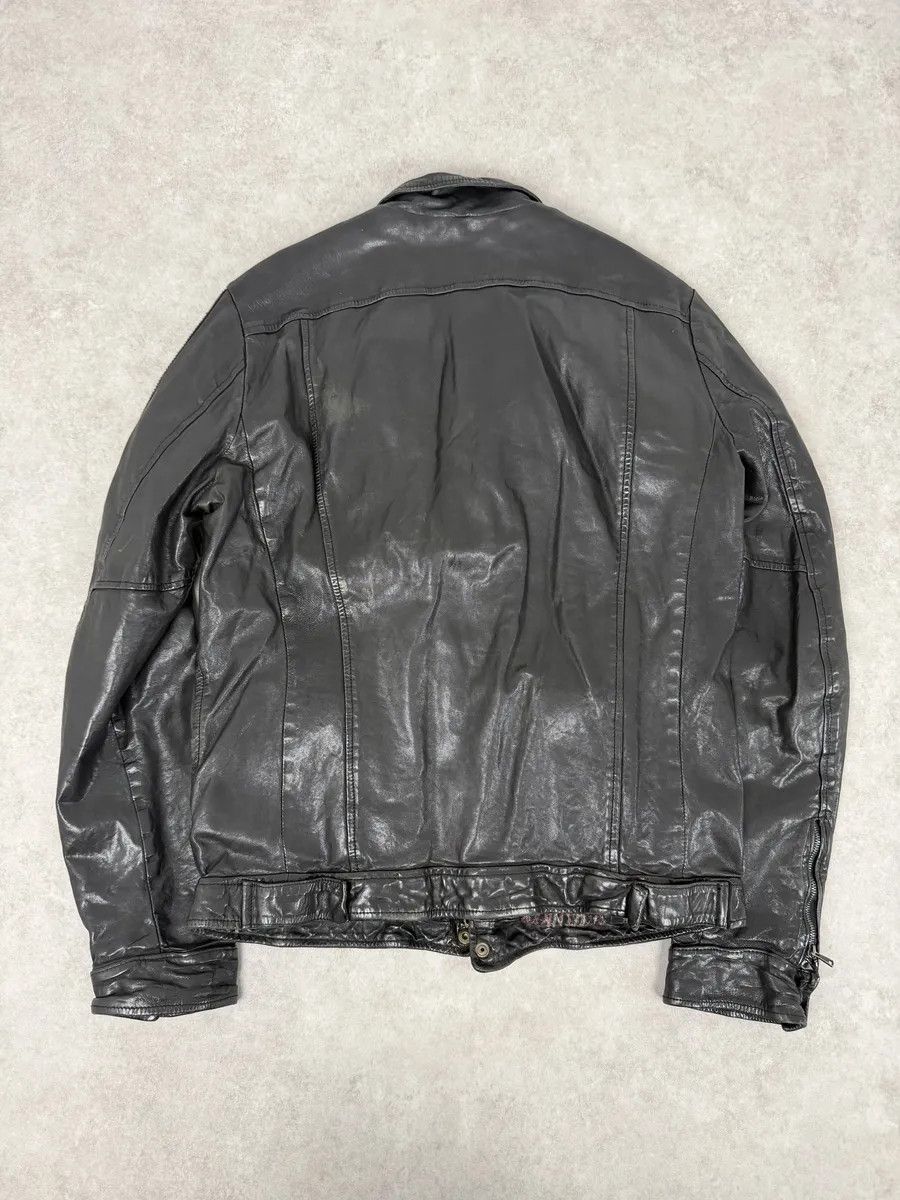 Giorgio Brato 2000s Giorgio Brato Black Avant-Garde Leather Jacket Size US M / EU 48-50 / 2 - 2 Thumbnail