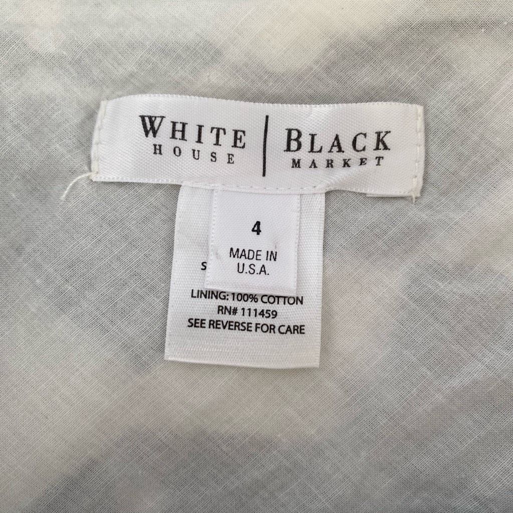 White House Black Market White House black market women S leaf print black & white sk Size 27" / US 4 / IT 40 - 4 Thumbnail