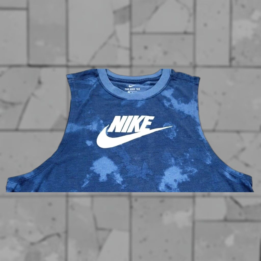 Nike Nike The Nike Tee Sleeveless Womens M Futura Graphic Blue Tie Dye Logo Tank Top Shirt Size M / US 6-8 / IT 42-44 - 1 Thumbnail