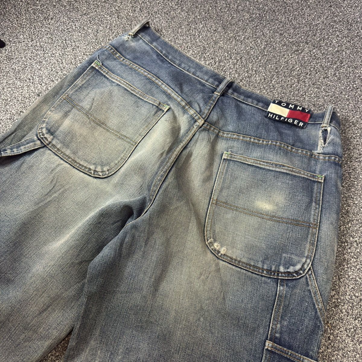Hypebeast Distressed Baggy Tommy Jeans Vuja-De Balenciaga Style Size US 38 / EU 54 - 8 Thumbnail