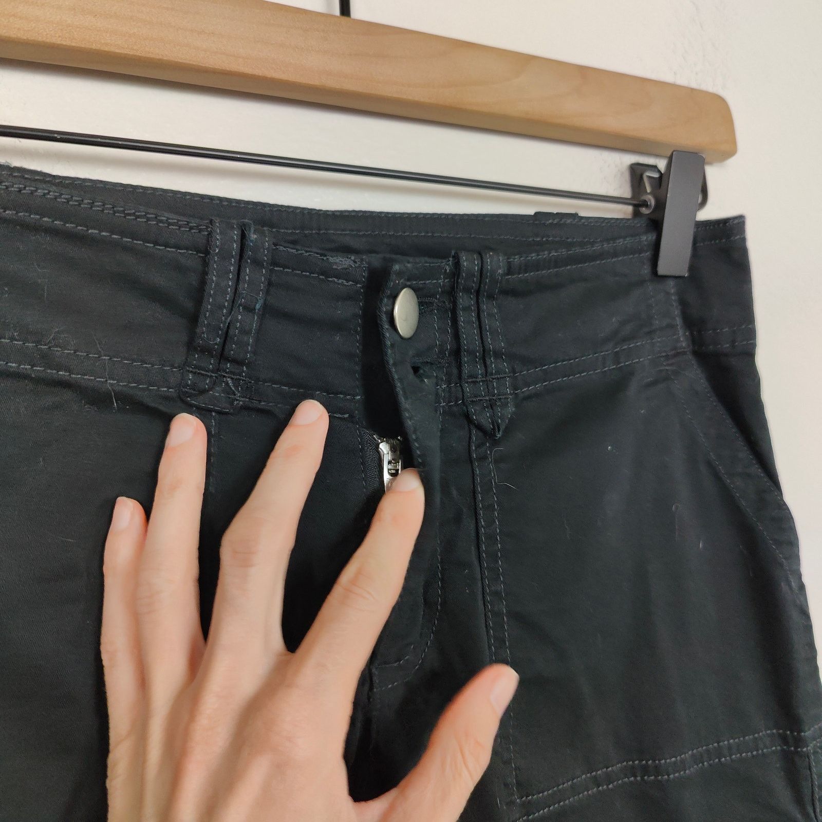 Other I.Am.Gia Ryder Cargo Pants Womens XXS Black Low Rise Y2K Size 24" / US 00 / IT 34 - 5 Thumbnail