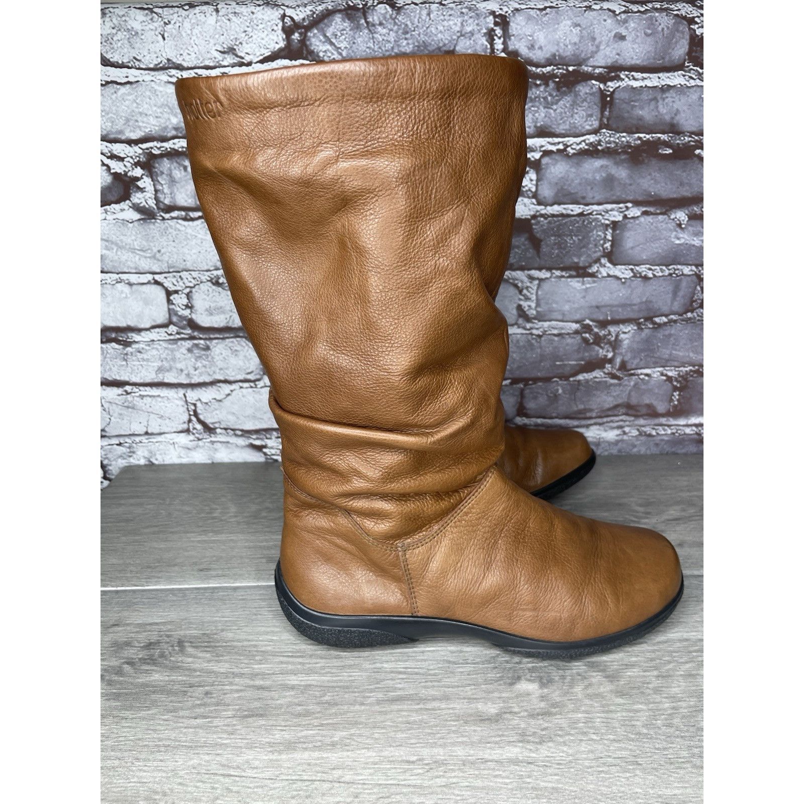 Hush Puppies Hush Puppies Mystery Brown Leather Side Zipper Riding Boots Size US 8.5 / IT 38.5 - 18 Thumbnail