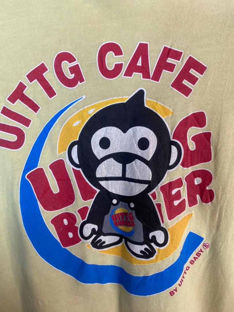 Japanese Brand Uittg baby cafe burger printed tshirt Size US M / EU 48-50 / 2 - 2 Thumbnail