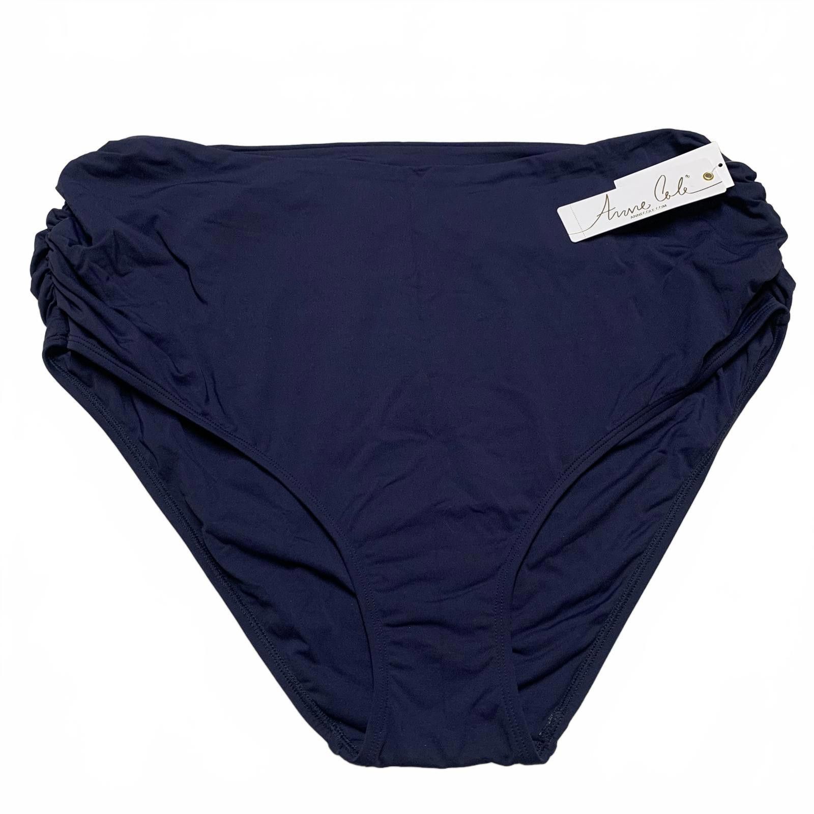 Other Anne Cole Women's Bikini Swim Bottom Plus Sz 24W Navy Blue Size ONE SIZE - 1 Thumbnail