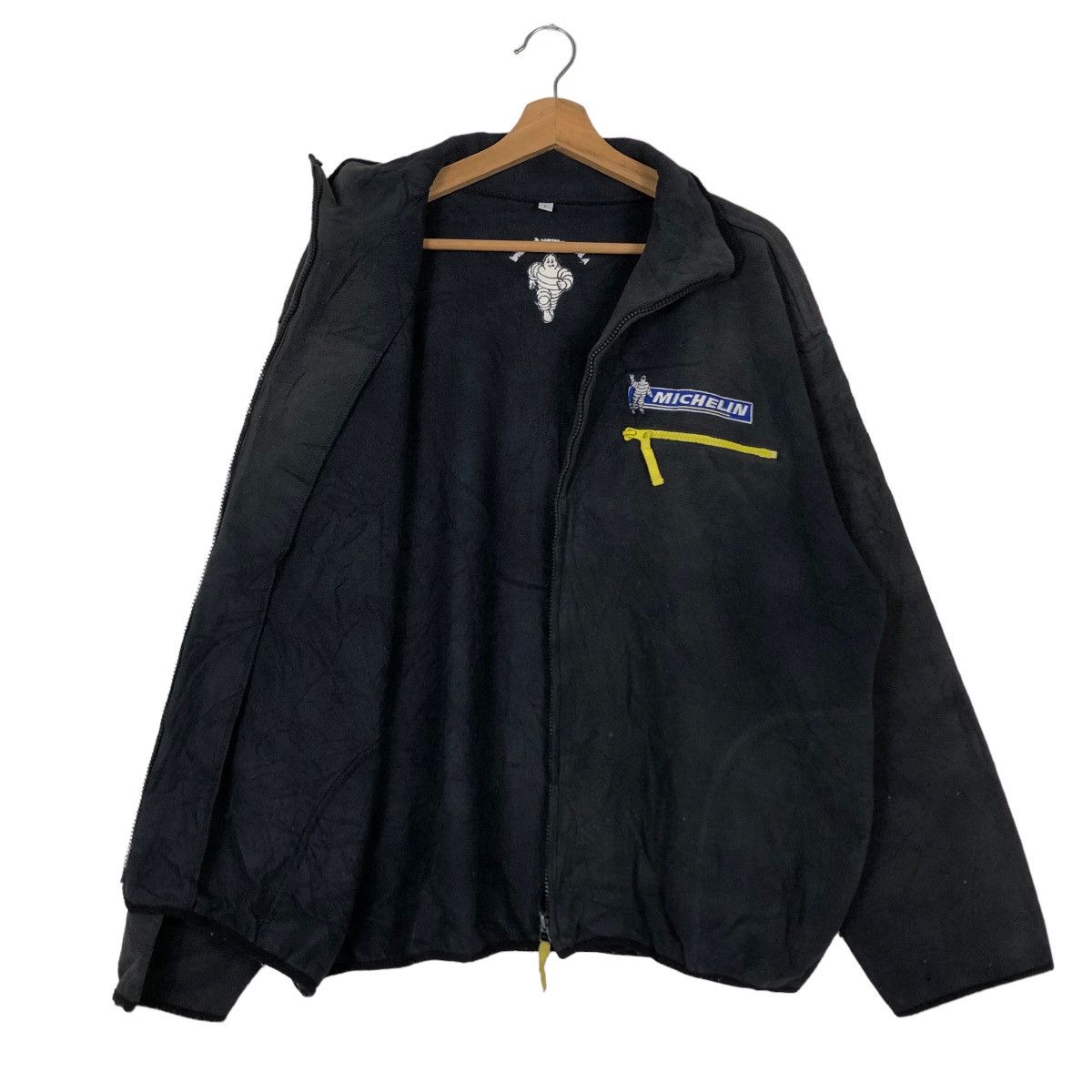 Japanese Brand 🔥Vintage Fleece Jacket Michelin Tyre Racing Big Logo Size US M / EU 48-50 / 2 - 9 Thumbnail