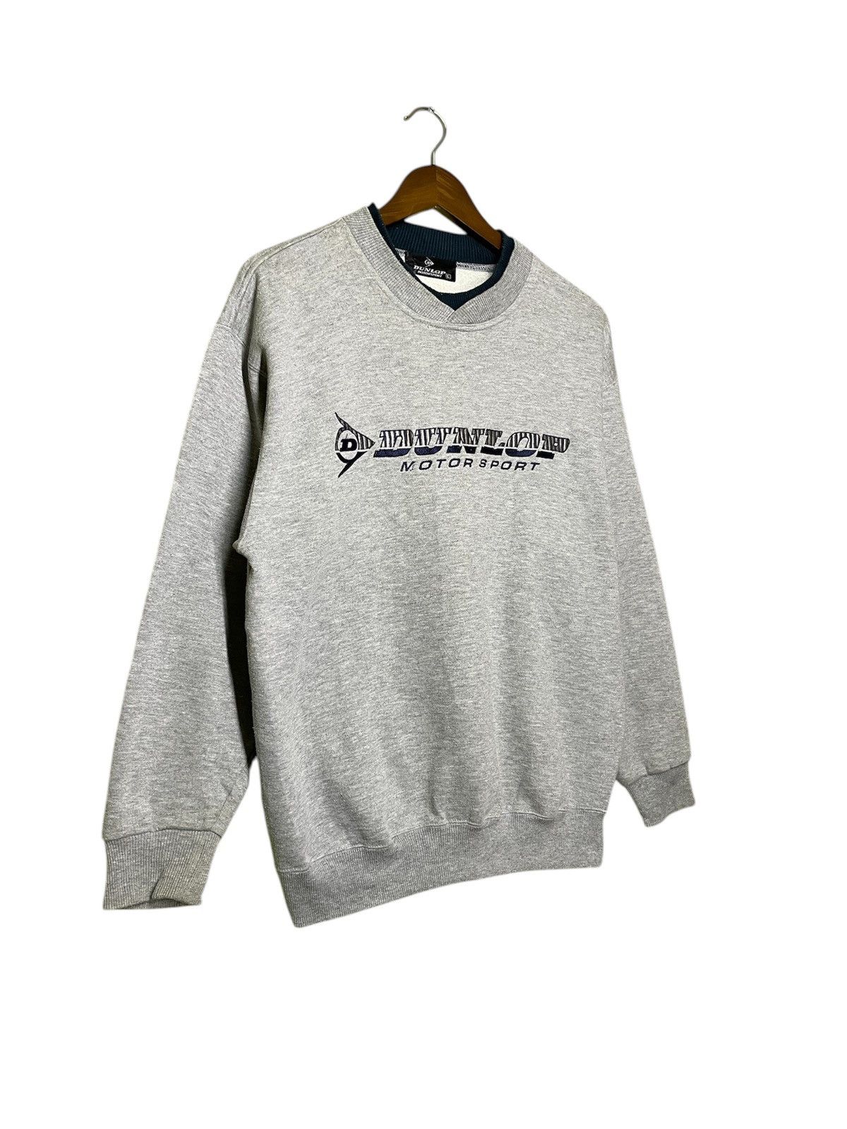 Dunlop × Vintage 90s dunlop motorsport embroidered big logo sweatshirt Size US M / EU 48-50 / 2 - 3 Thumbnail