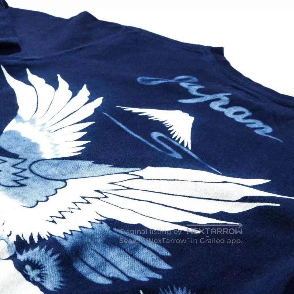 Blue Blue Japan Blue Blue Japan Indigo Handmade Short Sleeve T. Size US S / EU 44-46 / 1 - 5 Thumbnail