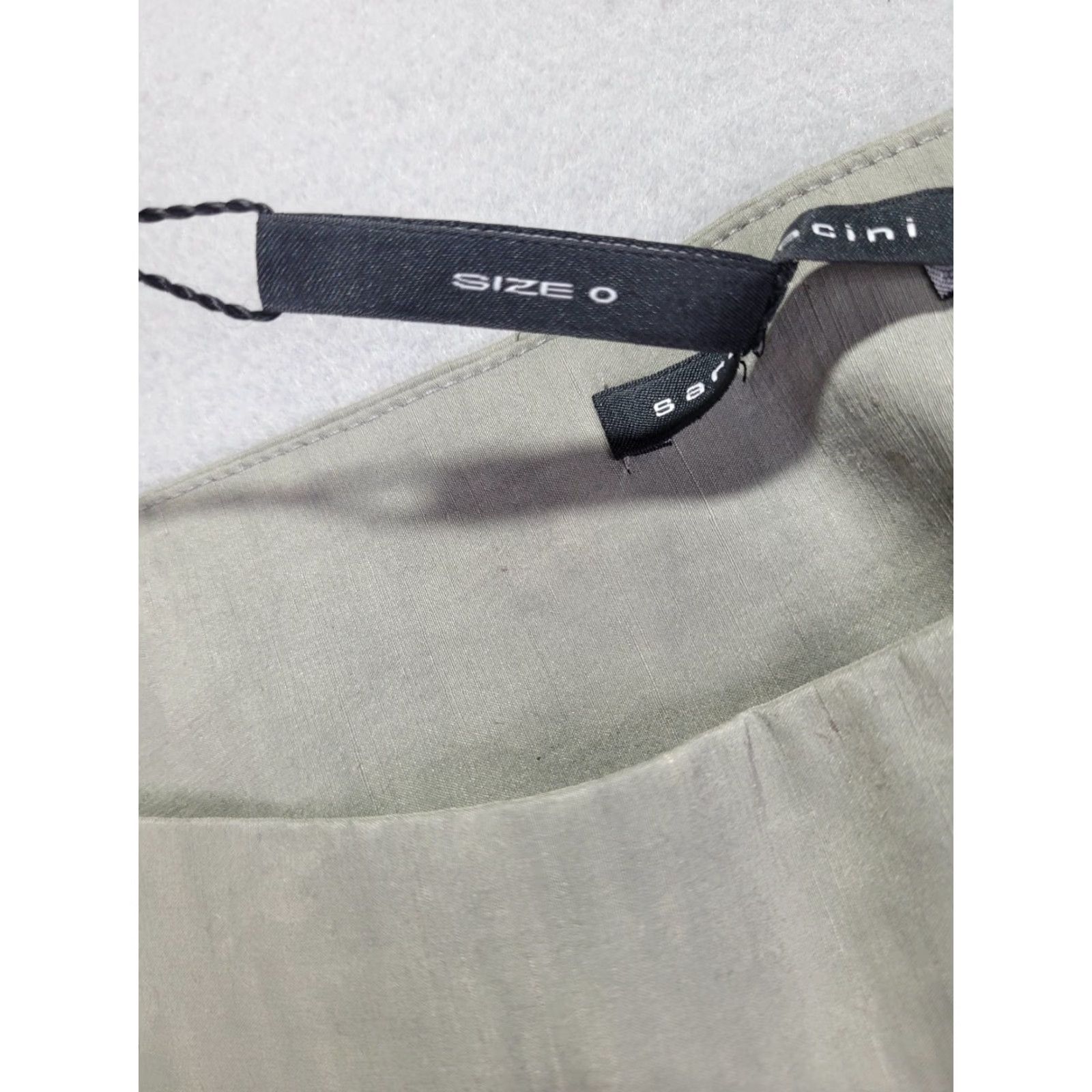 Sarah Pacini Sarah Pacini Linen Pants Womens Size 0 Gray Stretch Linen Tapered NWT MSRP 25 Size 25" / US 0 / IT 36 - 6 Thumbnail