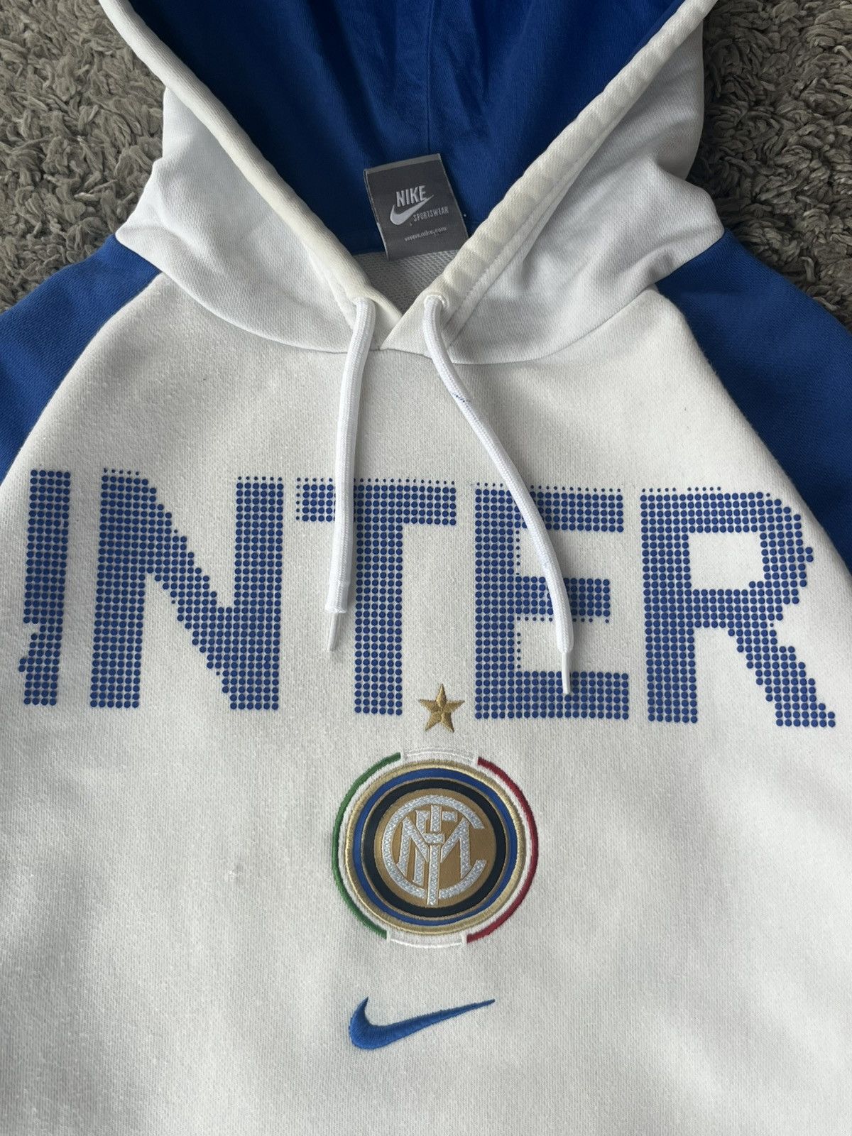 Nike Vintage hoodie Nike Soccer football team F.C Internazionale Size US S / EU 44-46 / 1 - 5 Thumbnail
