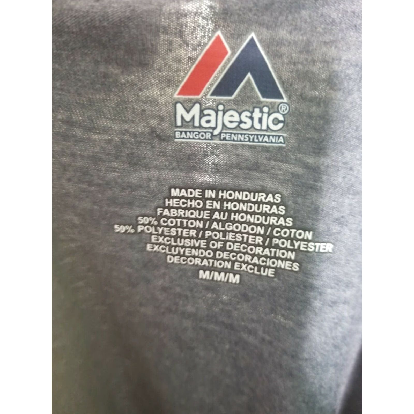 Spell Majestic Tampa Bay Devil Rays AL Baseball Spell Out T Shirt Mens M Navy Blue Cotton Blend Graphic Tee Short Sleeve Crew Neck Boys or Mens? Size US M / EU 48-50 / 2 - 3 Thumbnail