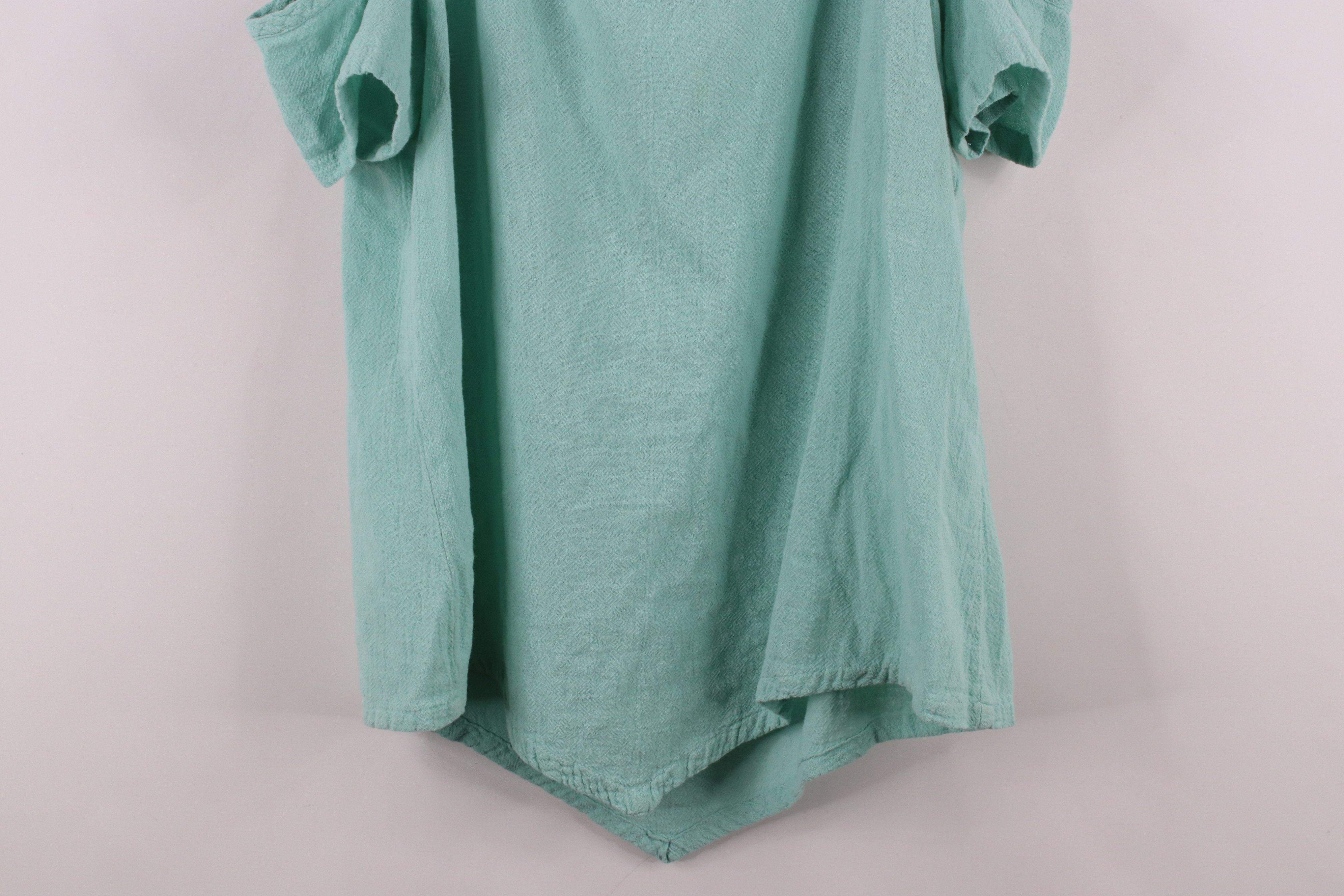 Vintage Vintage 90s Streetwear Gauzy Cotton Open Shoulder T-Shirt Size L / US 10 / IT 46 - 3 Thumbnail